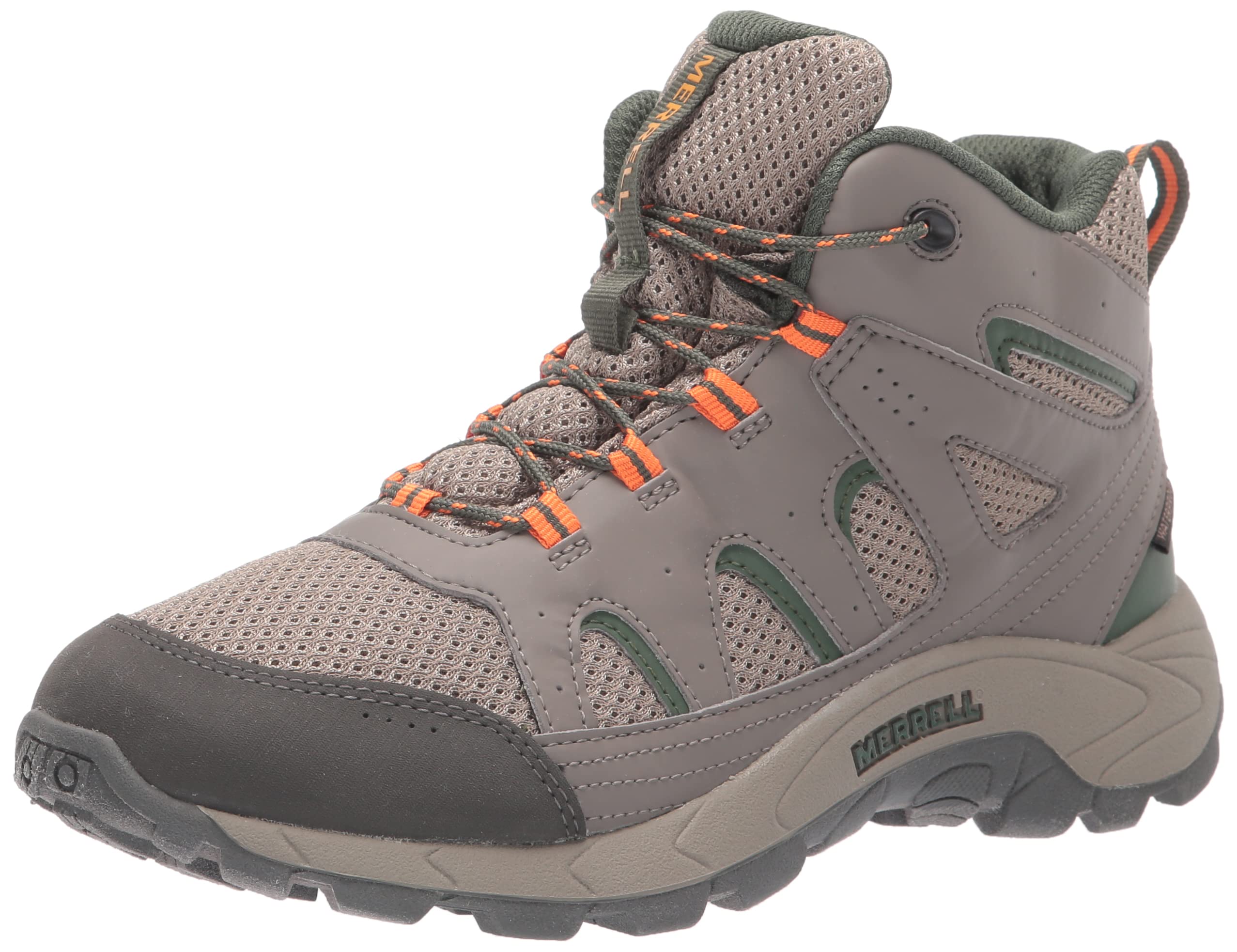 Merrell Kids Oakcreek Mid Waterproof Hiking Boots - Lightweight & Durable Outdoor Shoes for Boys & Girls - Perfect for Trail Hiking, Camping & Outdoor Adventures