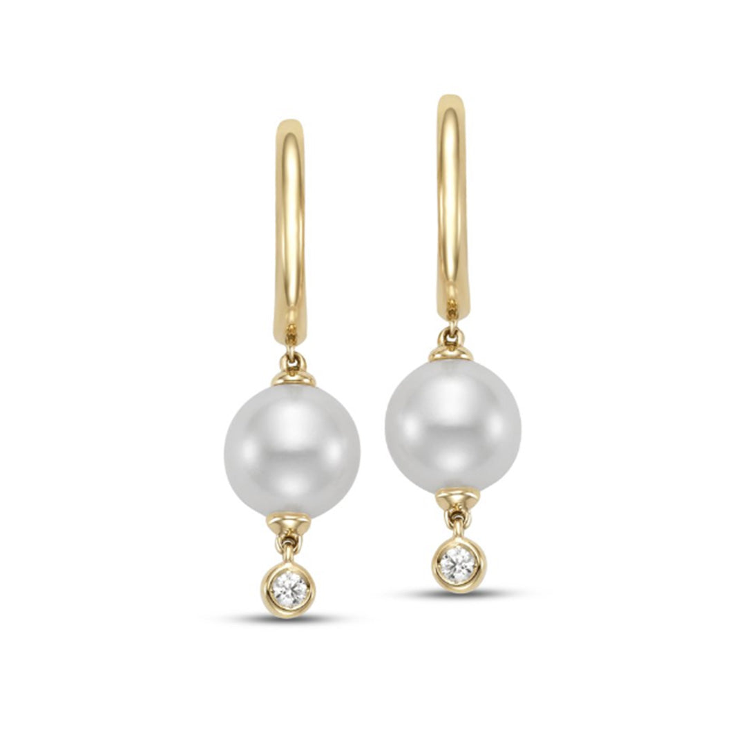 Exquisite Pearl & Diamond Drop Earrings for Women – Elegant Dangle Jewelry for Weddings, Parties & Special Occasions