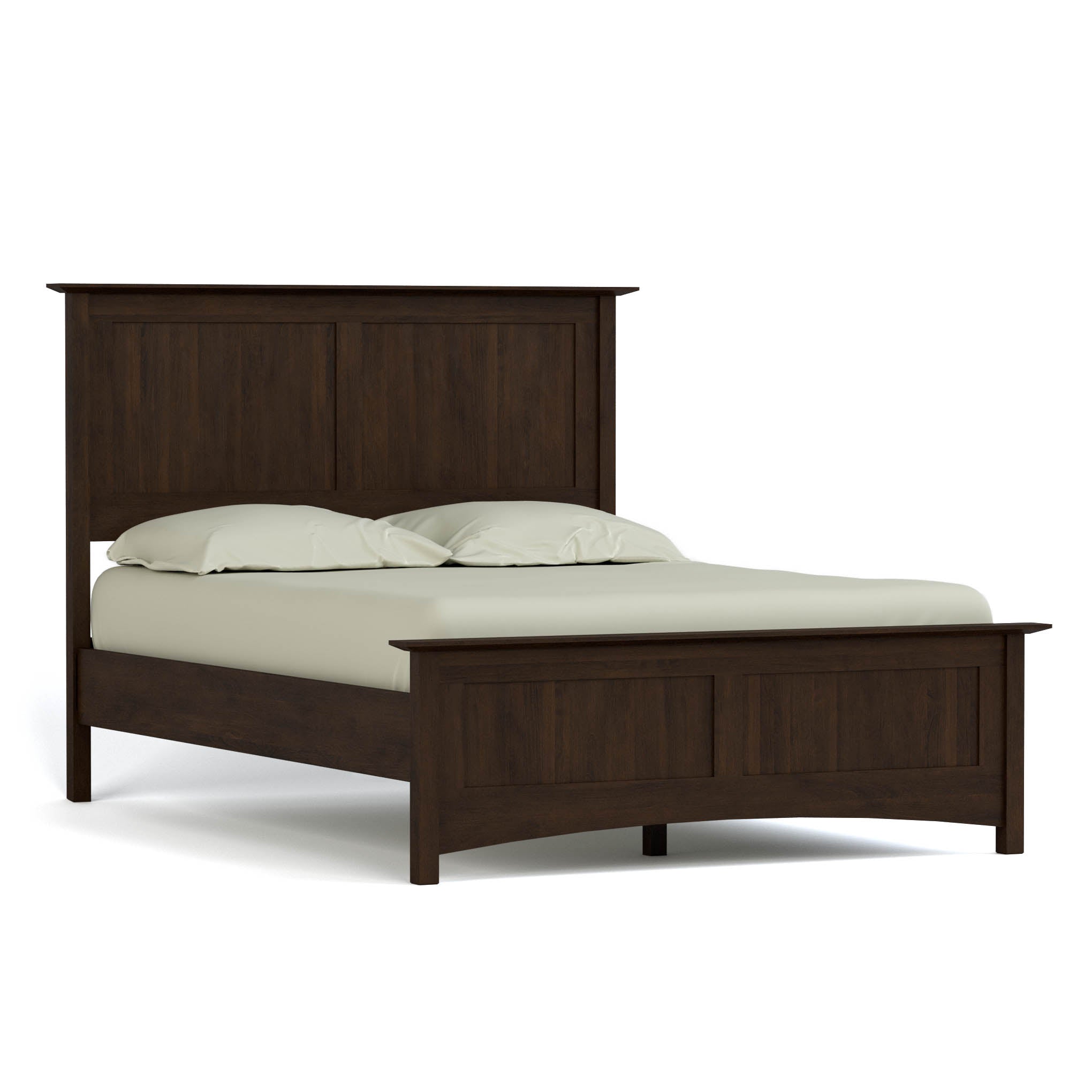 Gable Road Bed Frame - Sturdy Metal Platform Bed with Wooden Headboard - Perfect for Modern Bedrooms & Guest Rooms