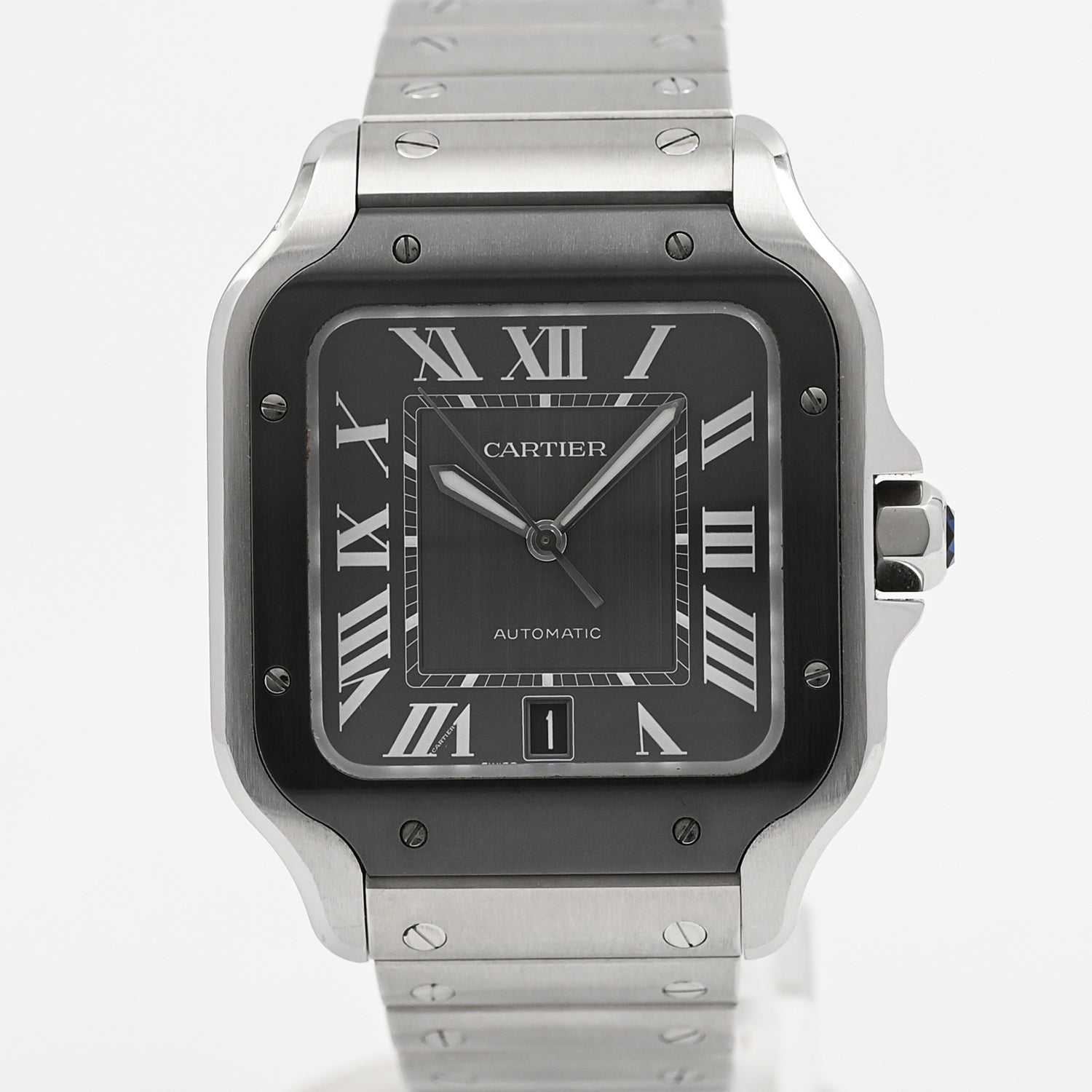 Cartier Santos de Cartier Automatic Watch ADLC Black - Luxury Men's Watch for Business & Formal Occasions