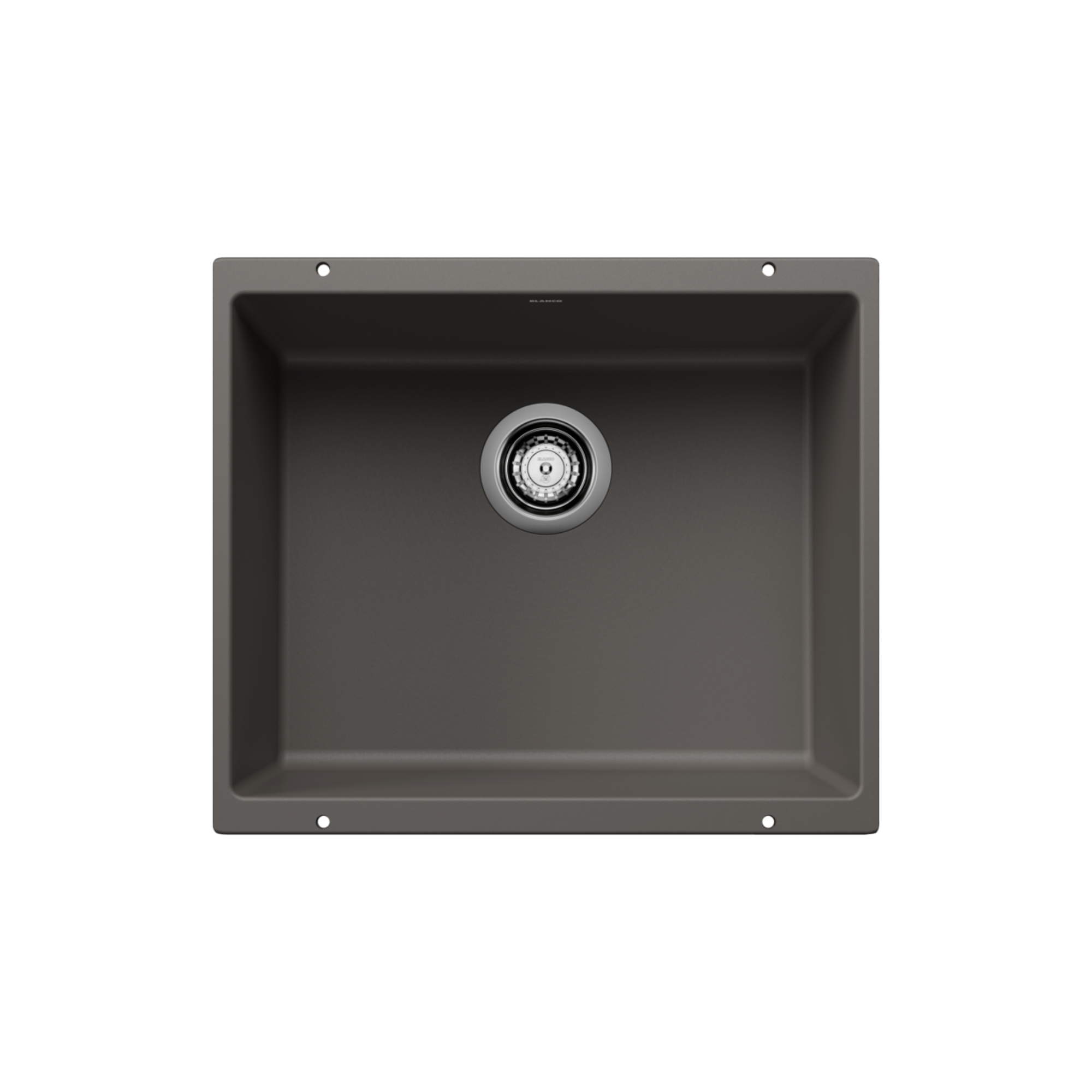 Blanco PRECIS 21 Undermount Single Bowl SILGRANIT Kitchen Sink - Durable Stain-Resistant Composite Sink for Modern Kitchens | Perfect for Food Prep, Dishwashing & Busy Households