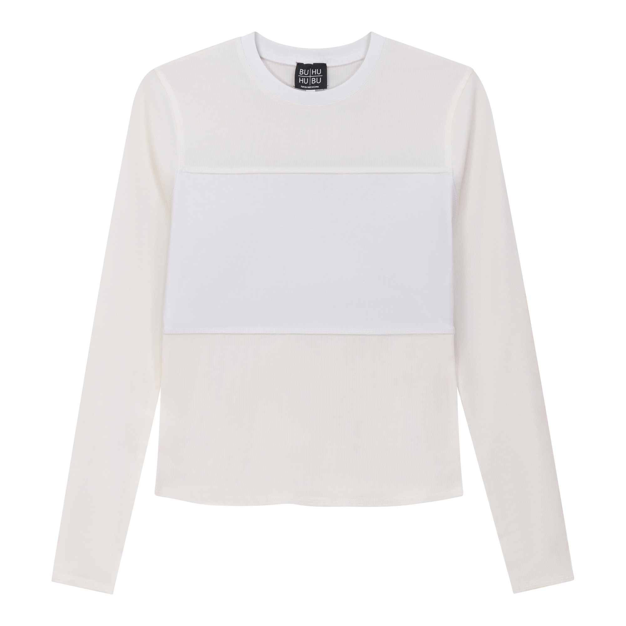 Ribbed Solid Stitching Tee - Women's Casual Basic T-Shirt for Everyday Wear | Perfect for Layering, Outfits & Comfortable Daily Use