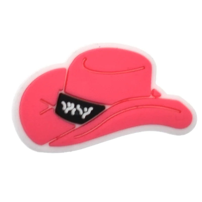 1Pcs PVC Pink Shoe Charms for Crocs - Cute DIY Accessories for Girls & Women - Perfect for Bracelets, Wristbands, Party Gifts & Jibbitz Decorations - Great for Birthday Parties, School Events & Fashion DIY Projects