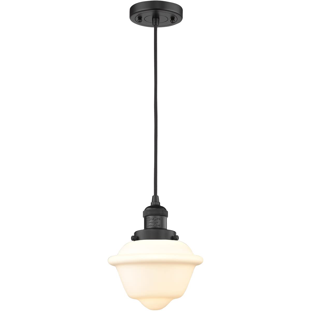 Innovations 201C-BK-G531-LED Vintage Dimmable LED Mini Pendant Light - Matte Black Finish - Perfect for Kitchen Island, Dining Room, or Bar Counter Lighting
