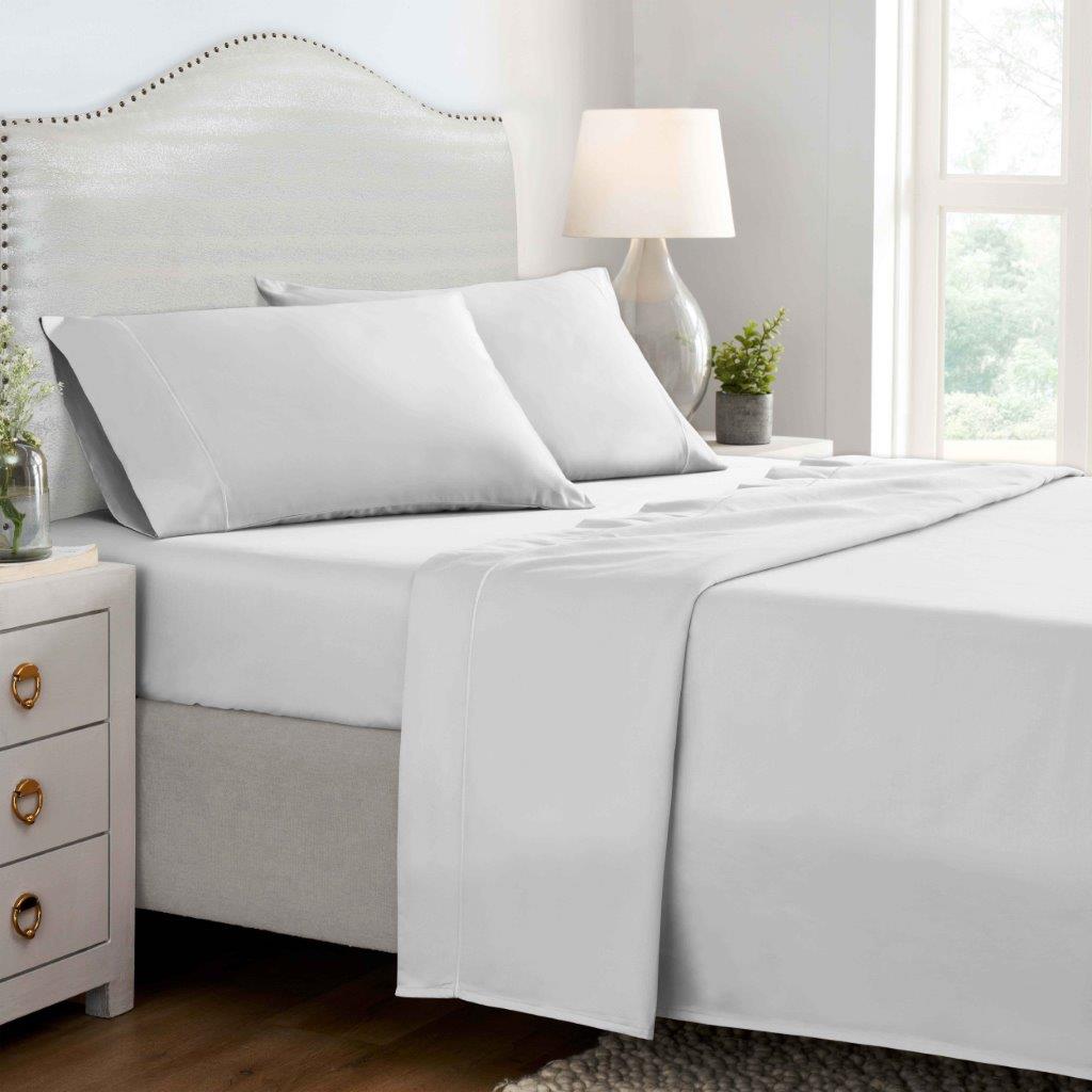 Premium 1500 Thread Count Egyptian Cotton Sheet Set - Embroidered Marrow Stitch - Ultra Soft & Breathable Bedding for Luxury Hotels & Master Bedrooms