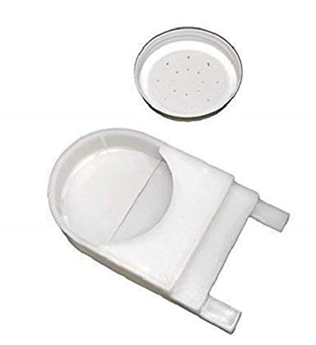 3-Pack Plastic Bee Feeder with Metal Lid for Bee Hives - Fits Most Small Mouth Canning Jars - Boardman Style Entrance Feeder & Waterer - Perfect for Beekeeping, Honey Harvesting & Pollination Support