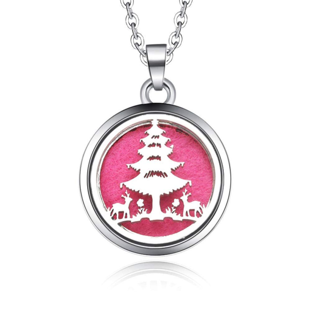 Tree of Life Aromatherapy Essential Oil Diffuser Necklace - Stainless Steel Perfume Pendant for Women | Perfect for Stress Relief, Yoga, Meditation & Daily Wear
