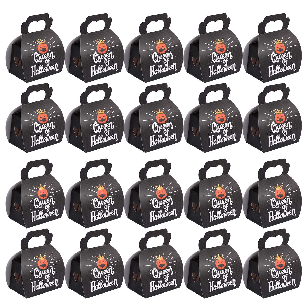 DOITOOL Halloween Pumpkin Treat Box Candy Bag Set - 12-Piece Party Favor Kit for Trick or Treat, Classroom Rewards & Fall Festival Decorations