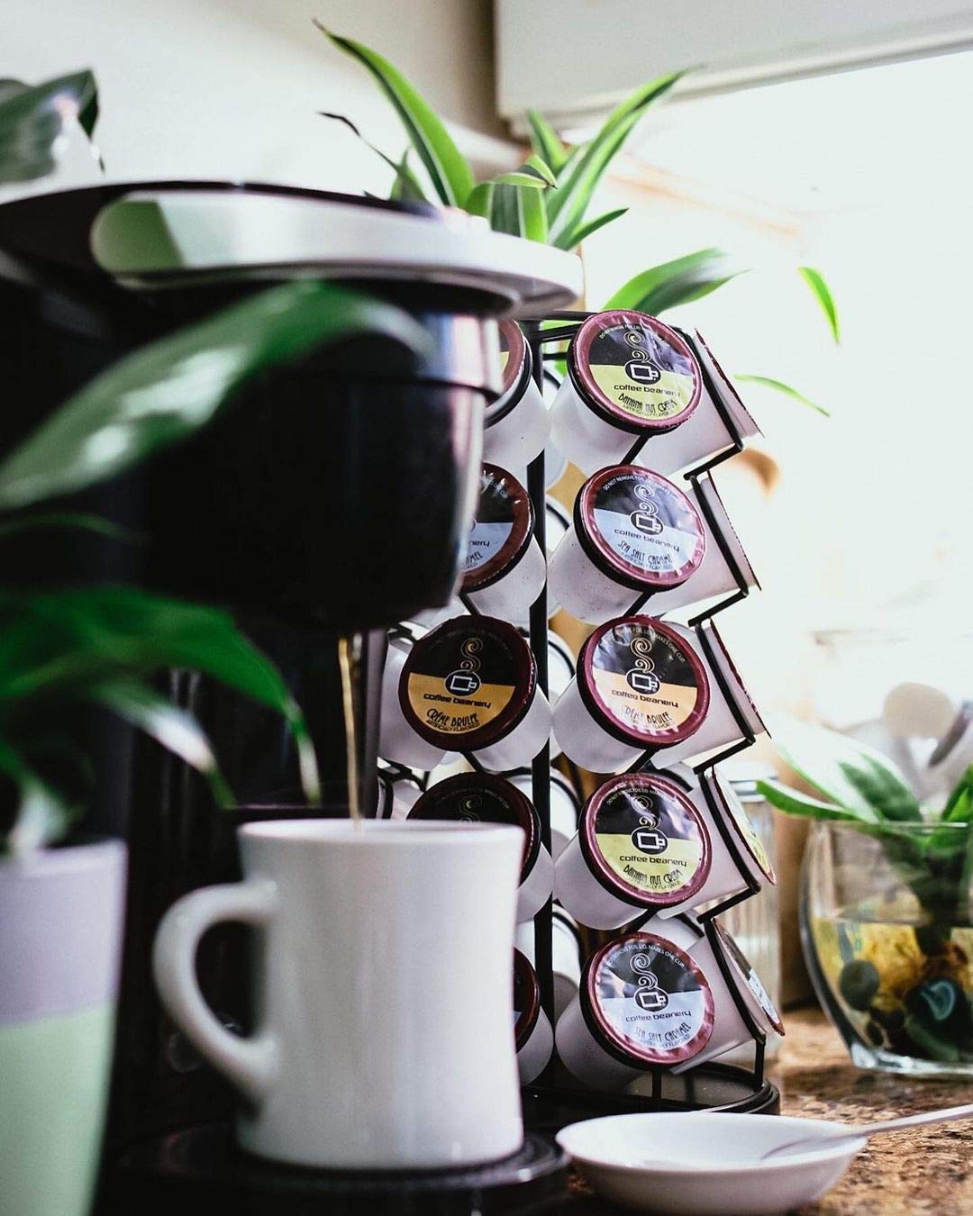 Premium Toasted Almond Coffee Pods by Coffee Beanery | 12 Count Medium Roast Arabica Coffee Capsules | Perfect for Keurig Brewers & Office Coffee Breaks