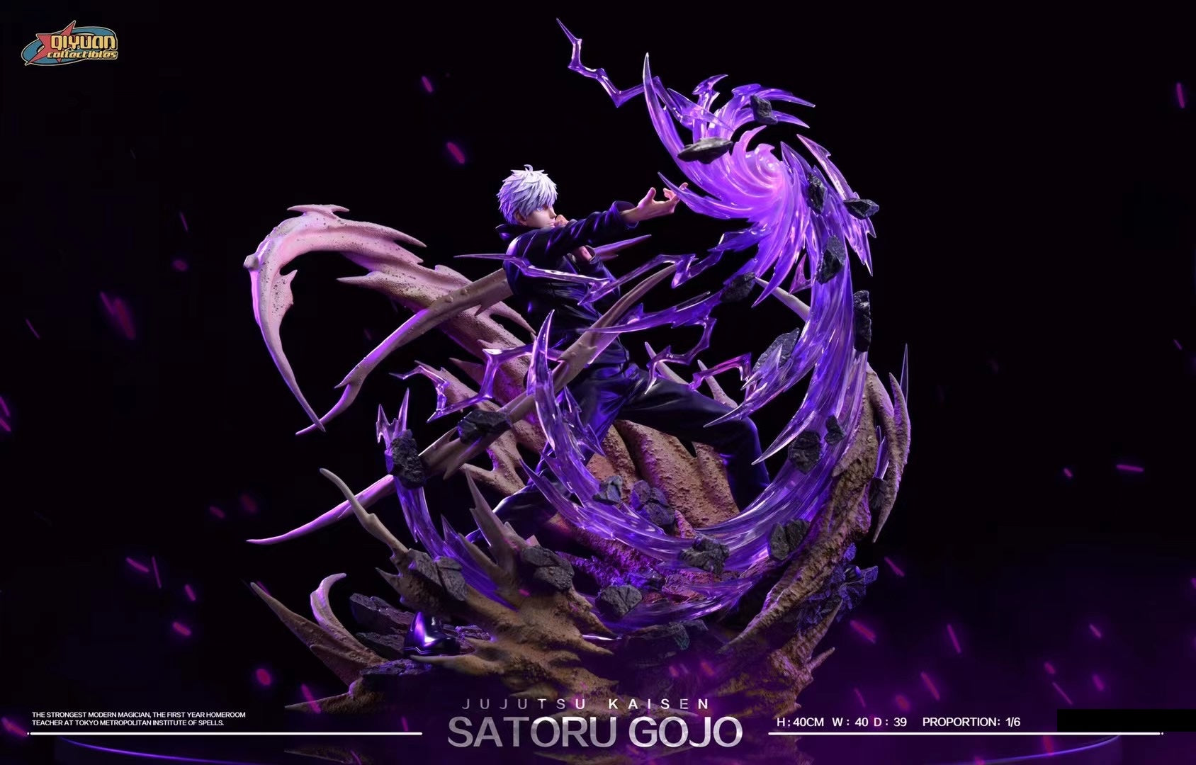 Qi Yuan Studio Satoru Gojo Anime Figure - Jujutsu Kaisen Collectible for Fans, Home Decor, and Gift Giving