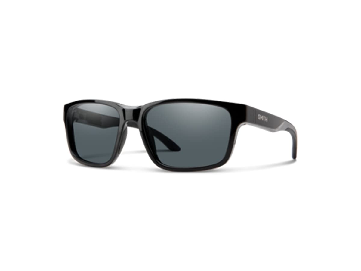 Smith BASECAMP Rectangle Sunglasses for Men - Polarized UV Protection - Includes Free Designer iWear Eyewear Care Kit | Perfect for Outdoor Activities, Driving, and Beach Vacations