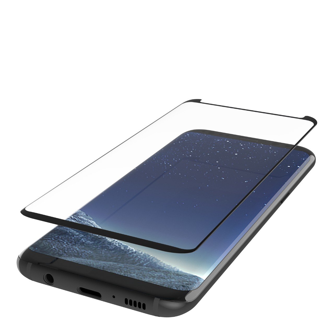Belkin ScreenForce Tempered Glass Screen Protector for Samsung Galaxy S8+ - Edge to Edge Coverage, Anti-Scratch, Bubble-Free Installation - Perfect for Daily Protection & Gaming