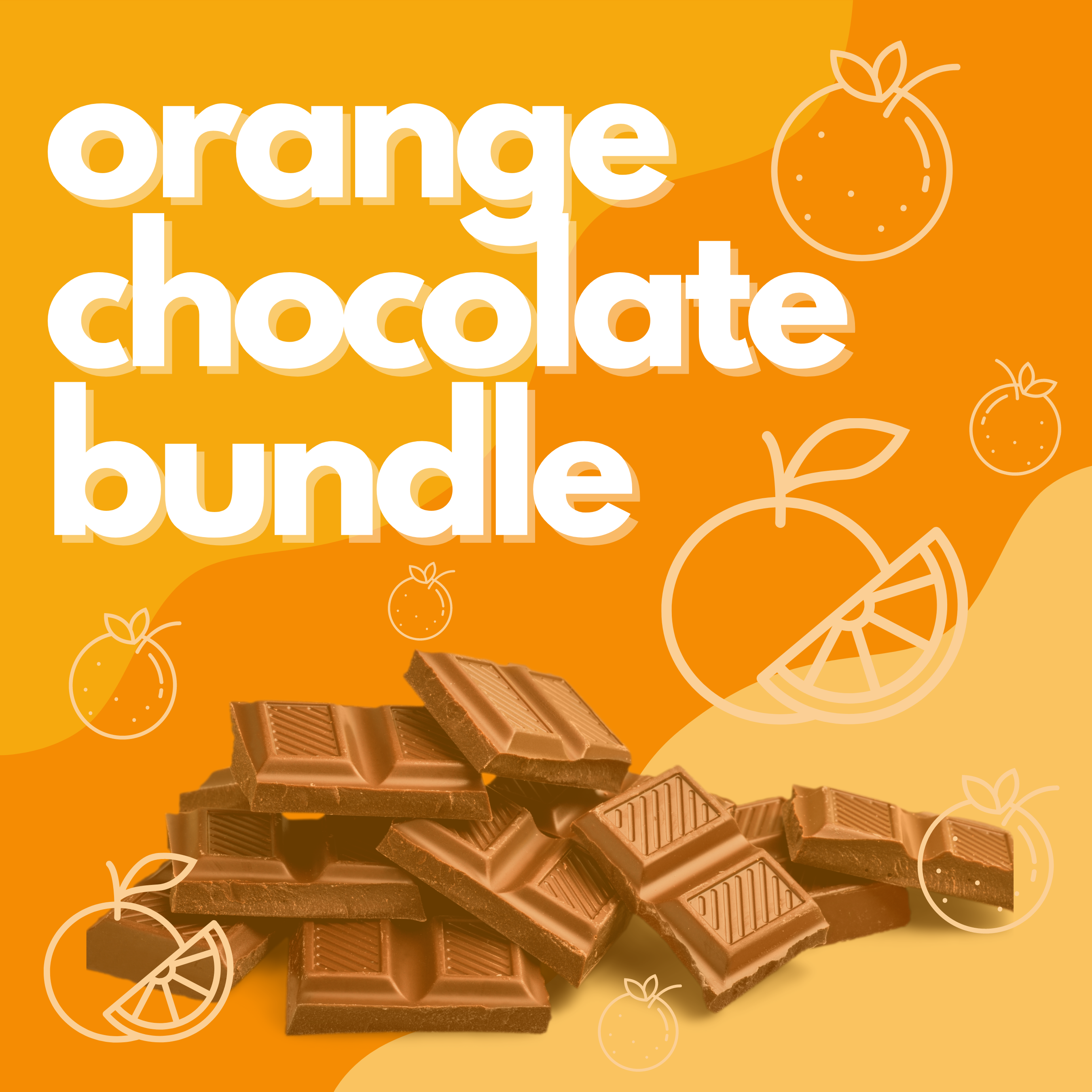 Orange Flavored Chocolate Bar Bundle - 5 Pack of Delicious Orange Chocolate Bars for Gifts, Snacks & Desserts | Perfect for Holidays, Parties & Everyday Treats