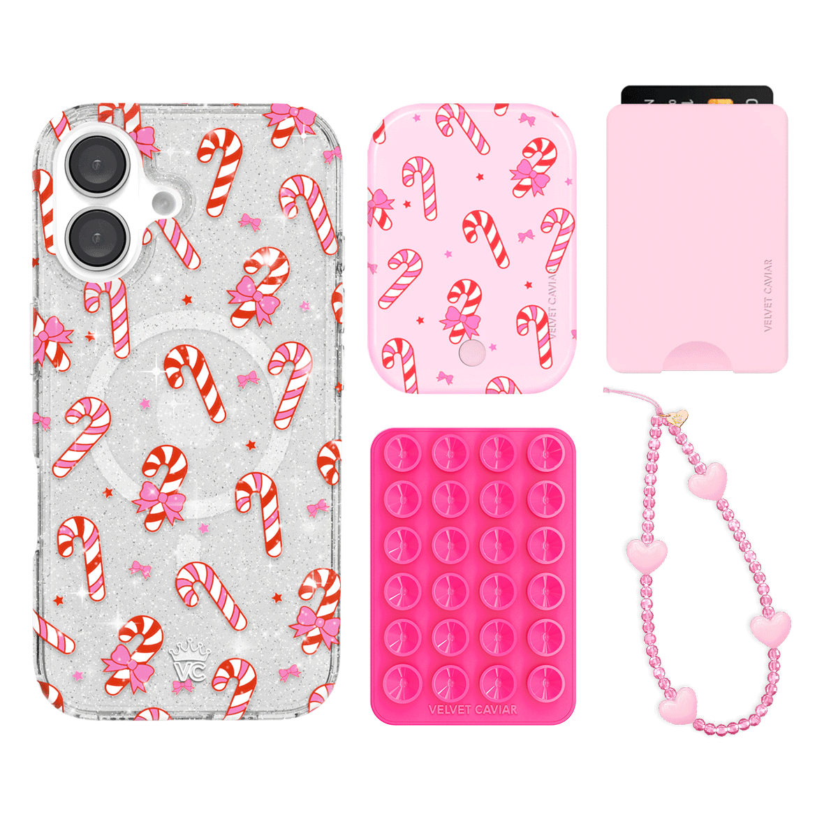 Peppermint Princess iPhone Wallet Case with Card Holder - Slim Protective Cover for iPhone 13/14/15 Pro Max - Perfect for Travel, Shopping & Everyday Use