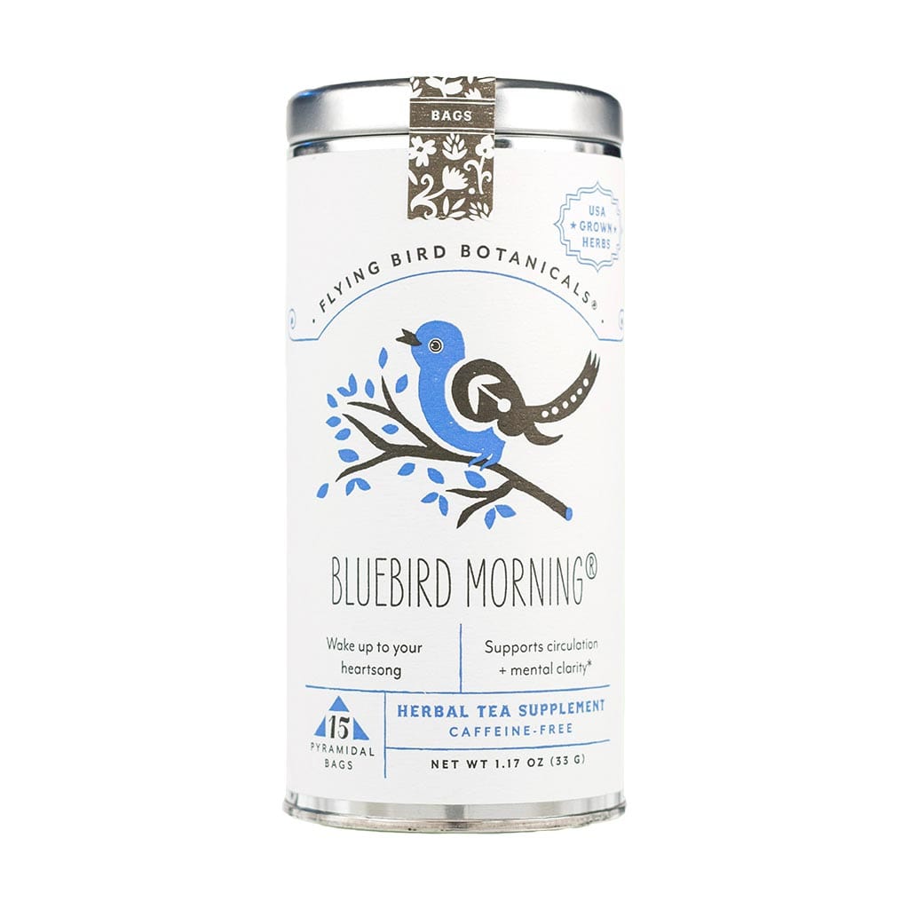 Premium Organic Bluebird Morning Tea - Energizing & Refreshing Herbal Blend for a Healthy Start | Perfect for Breakfast, Work, or Relaxation