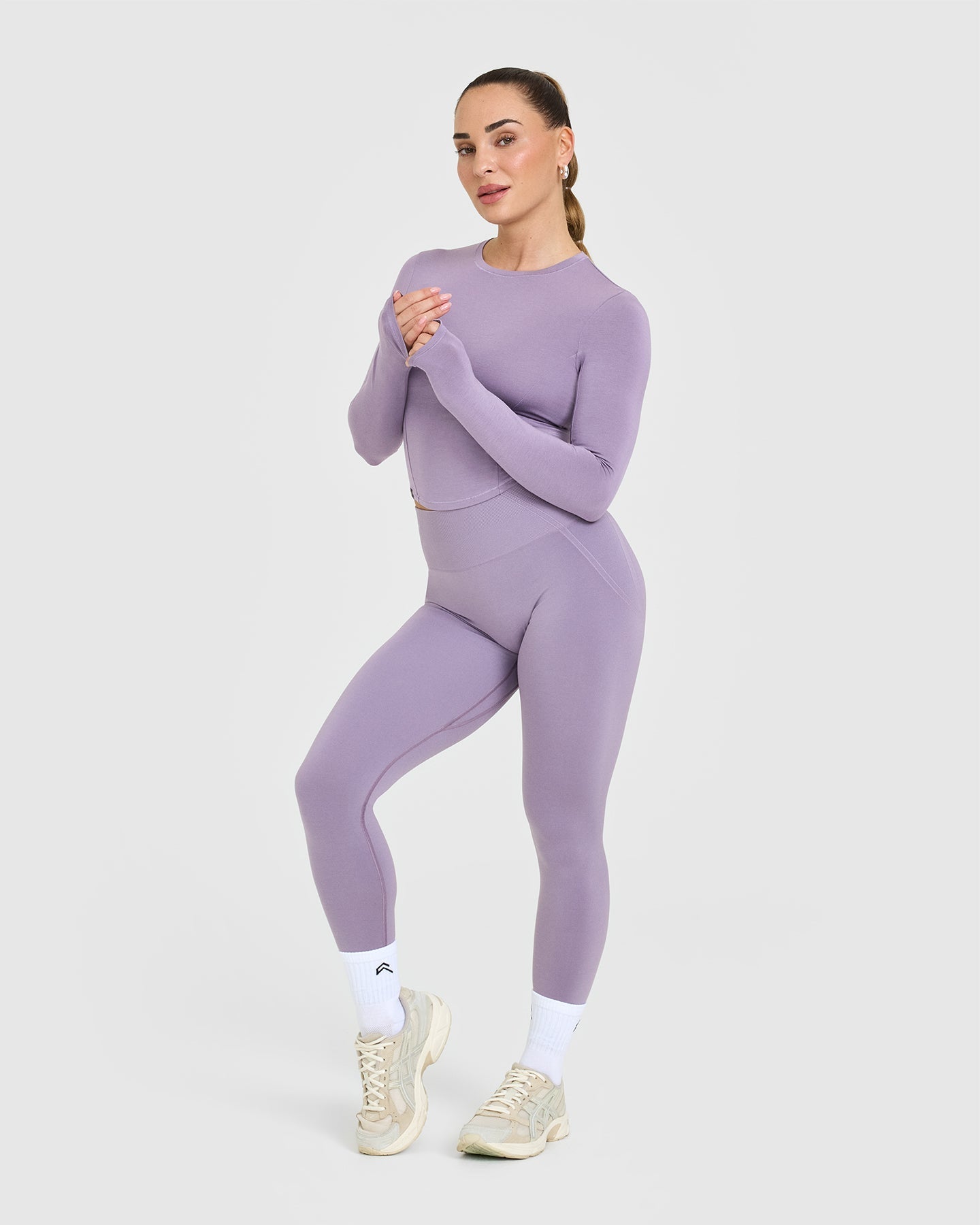 Mellow™ Soft Mid Long Sleeve Top for Women - Comfortable Purple Blouse | Perfect for Casual Wear, Office Outfits & Layering