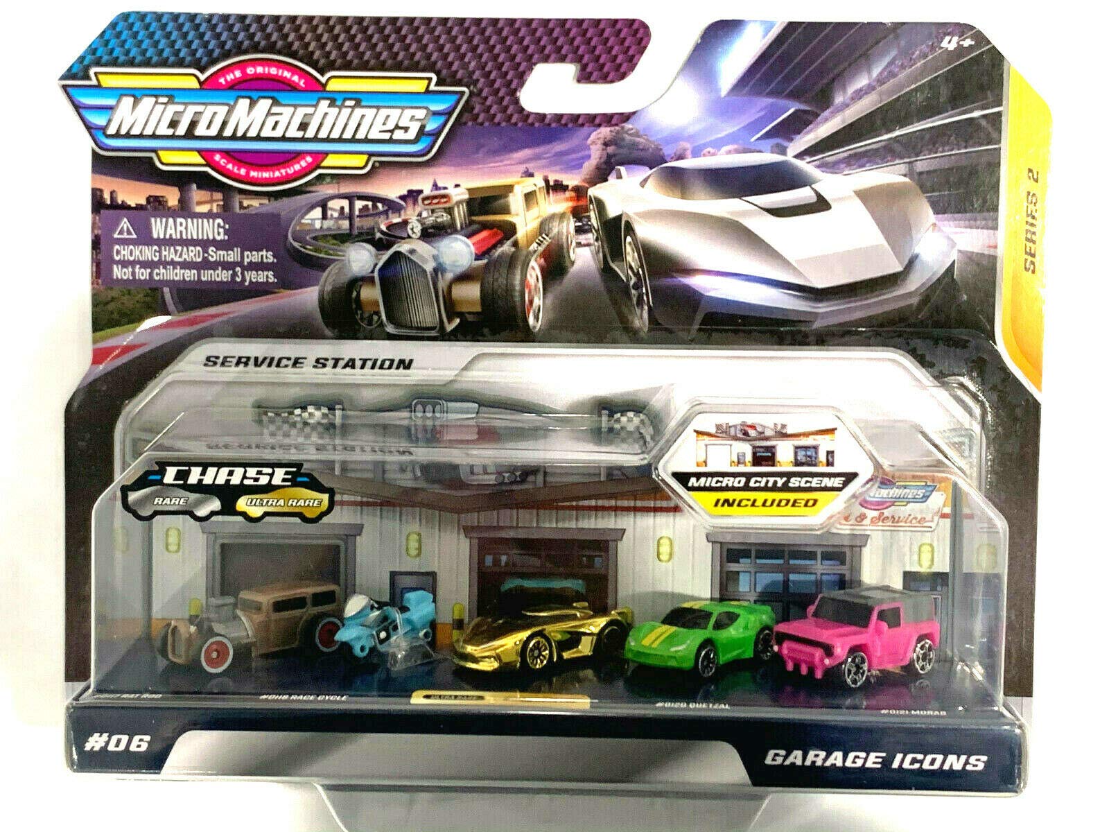 Ultra Rare Gold Chase DieCast Micro Machines Garage Icons Series 2 #06 Recluse #0128 - Perfect for Collectors & Toy Car Displays