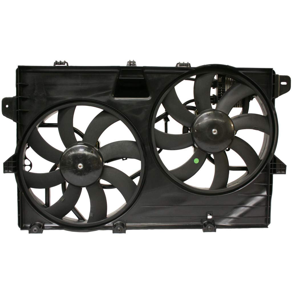 2007-2009 Ford Edge Radiator Cooling Fan Replacement - Dual Fan Assembly FO3115175 7T4Z8C607B - Perfect for Engine Overheating Prevention & AC Performance