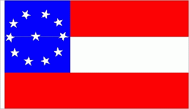 12 Pack 2'x3' 1st National Stars & Bars 11 Stars (Middle Star) Confederate Flags - Wholesale Bulk American Civil War Historical Flags for Reenactments, Patriotic Decor & Educational Displays