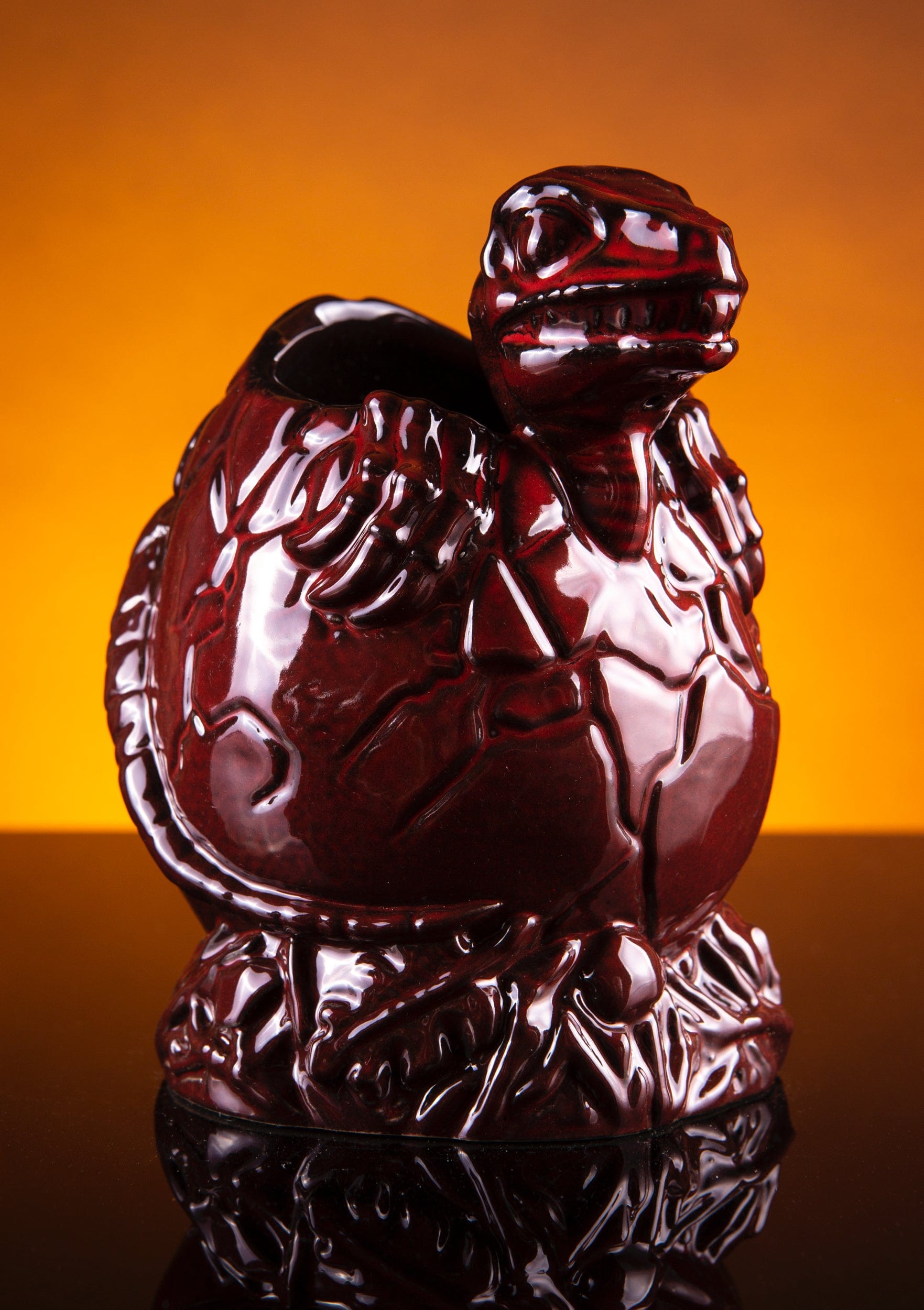 Jurassic Park Baby Raptor Tiki Mug - Lava Glow Ceramic Collectible Cup for Movie Fans, Dinosaur Enthusiasts - Perfect for Themed Parties, Home Decor & Gift Giving