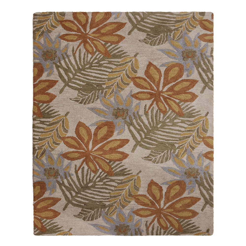 Handmade Candytuft Floral Area Rug - Soft & Durable Non-Slip Living Room Carpet for Bedroom, Nursery, or Home Decor