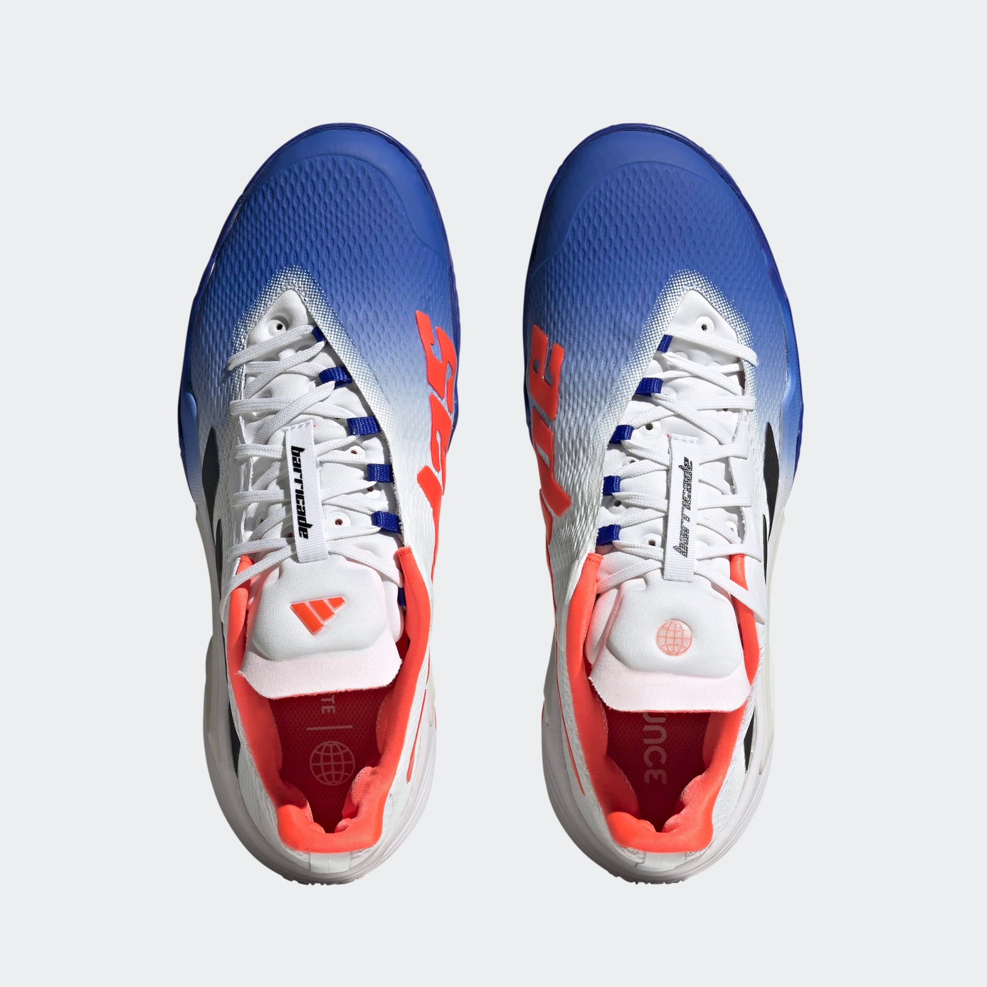 Adidas Barricade Men's Tennis Shoes - Blue, Black, Red HQ8917 | High-Performance Court Shoes for Competitive Play & Training