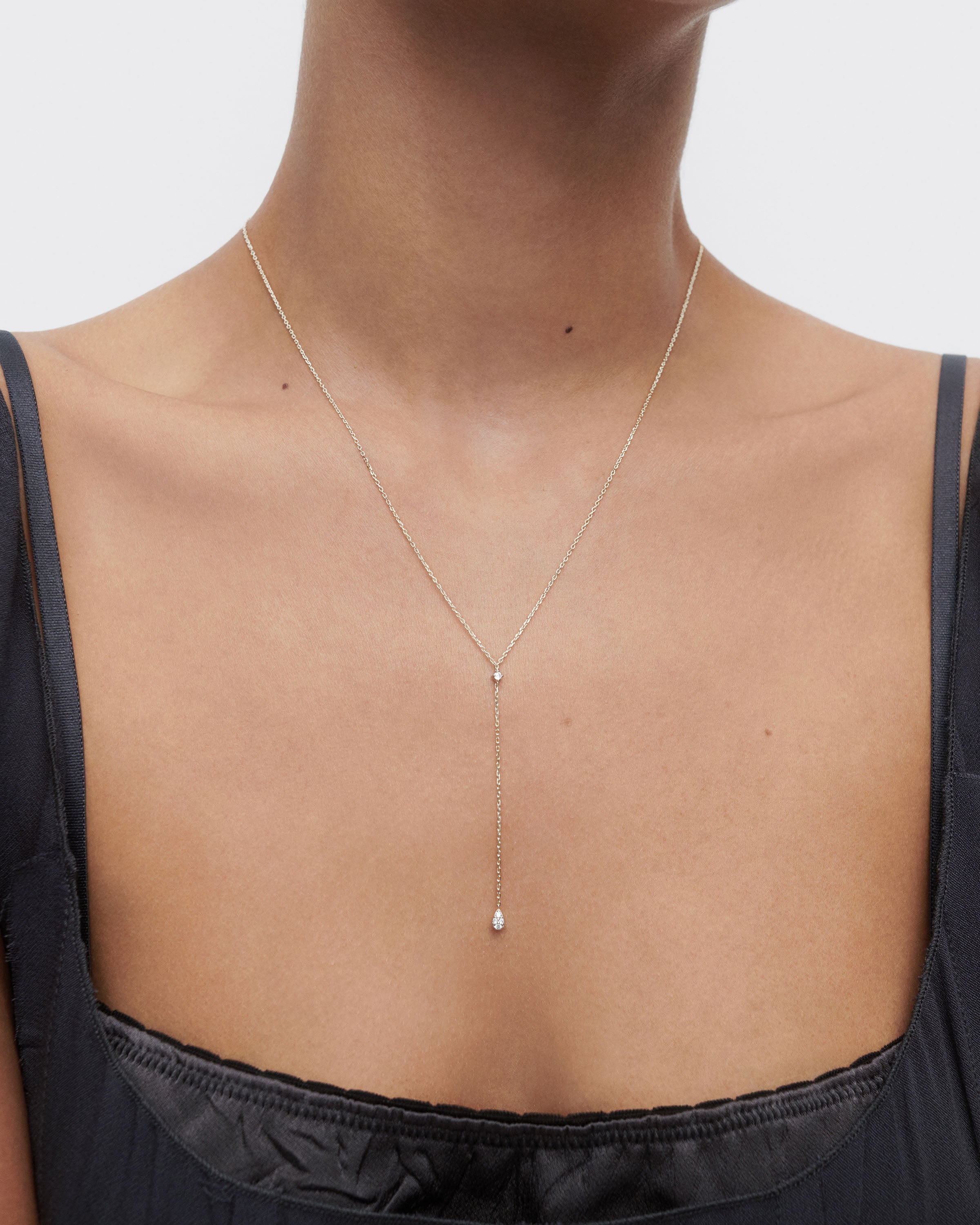 Exquisite Diamond & White Gold Lagoon Necklace for Women - Elegant Jewelry Gift for Anniversary, Wedding & Special Occasions