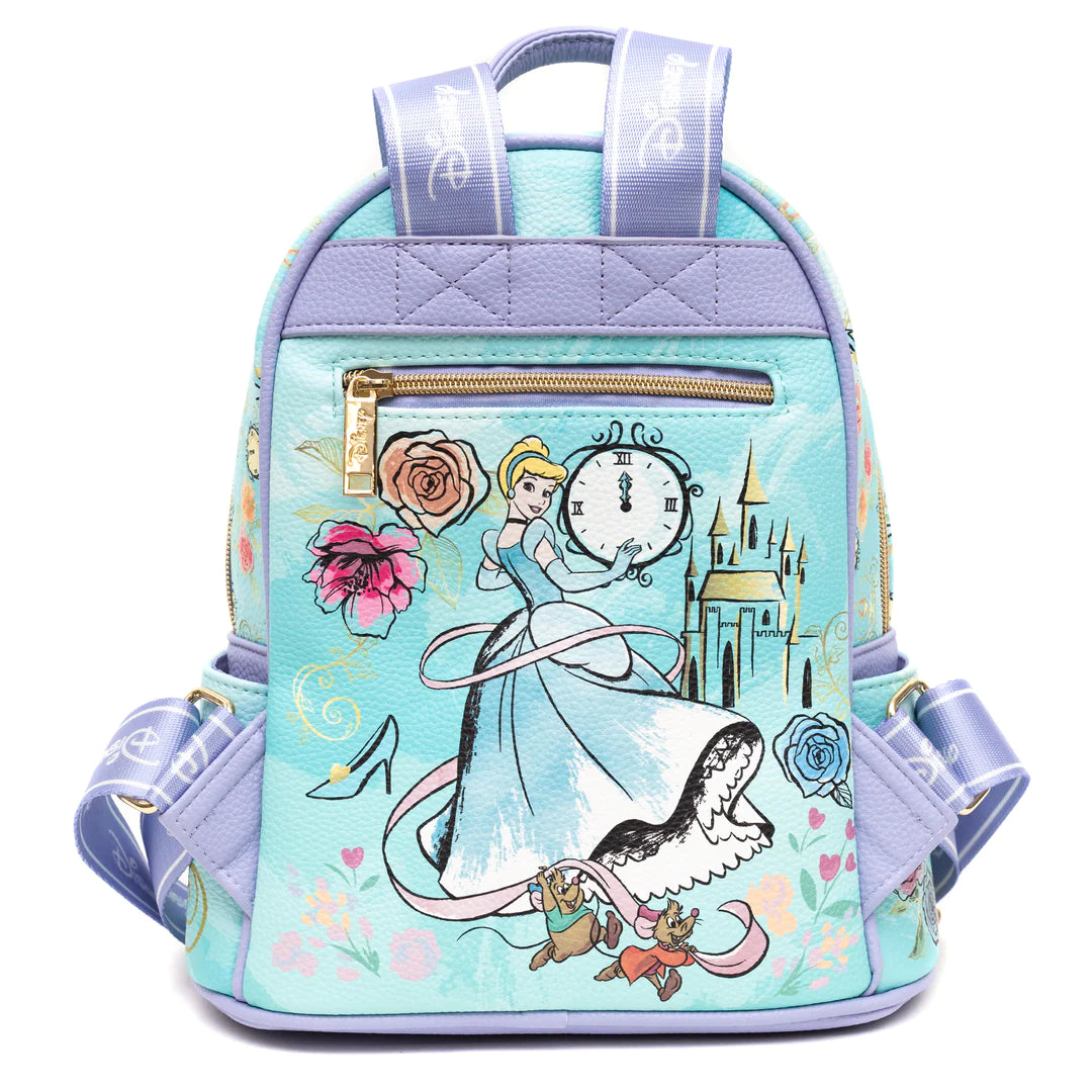 Cinderella Mini Backpack for Women - Cute Small Disney Princess Shoulder Bag, Perfect for Travel, School & Cosplay | Lightweight & Durable Fairy Tale Accessory