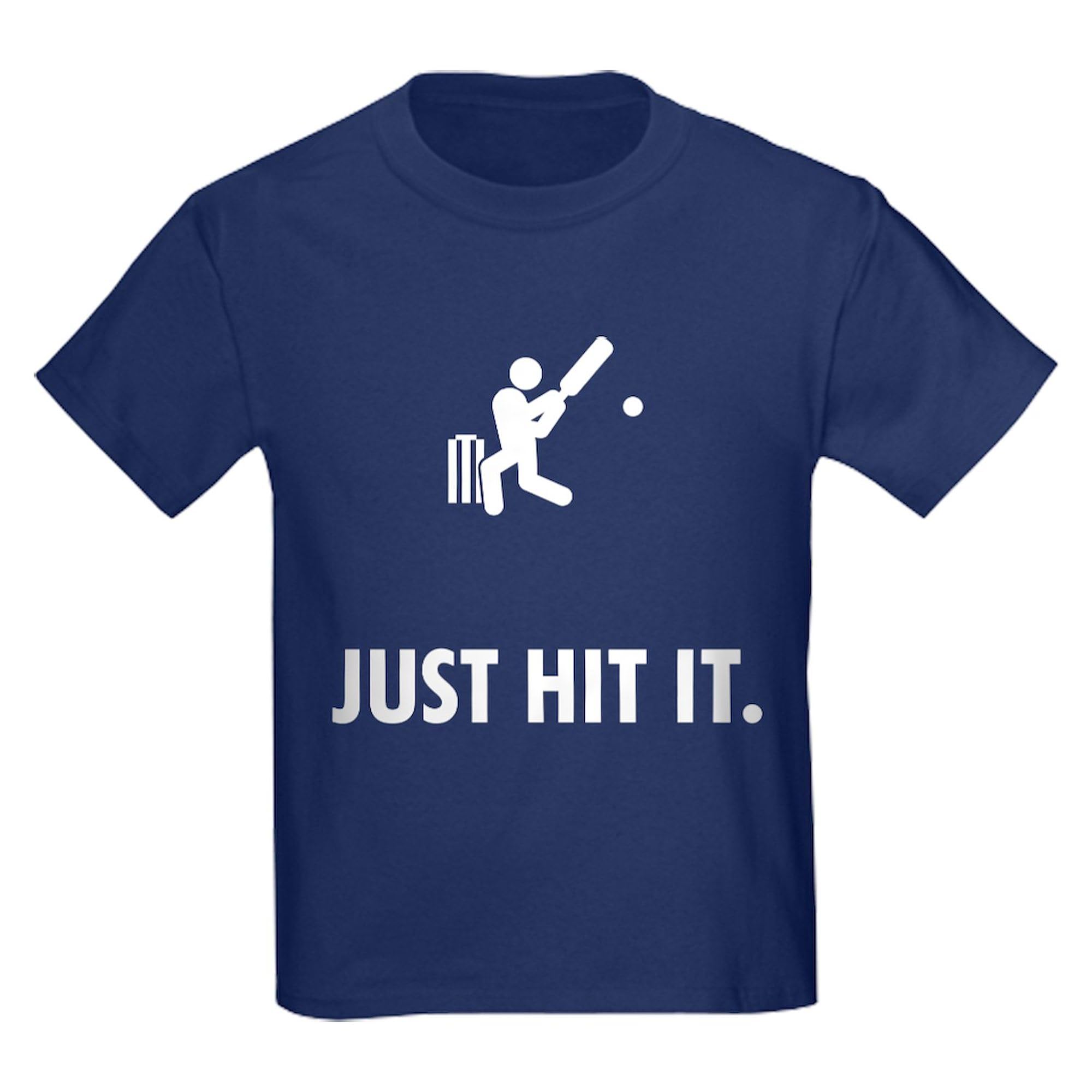 **Cricket Kids Dark Cotton T-Shirt - Soft & Comfortable Boys & Girls Tee - Perfect for Sports, School & Casual Wear**