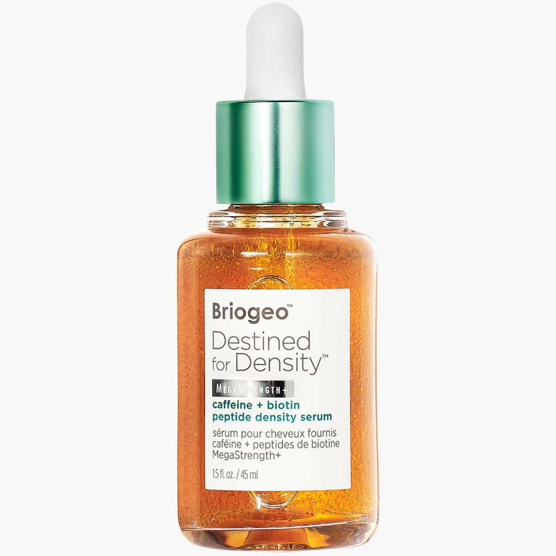 Briogeo Destined for Density Caffeine + Biotin Peptide Hair Growth Serum 1.5 oz - Volumizing Treatment for Thinning Hair, Promotes Fuller & Stronger Locks - Perfect for Daily Scalp Massage & Hair Care Routine