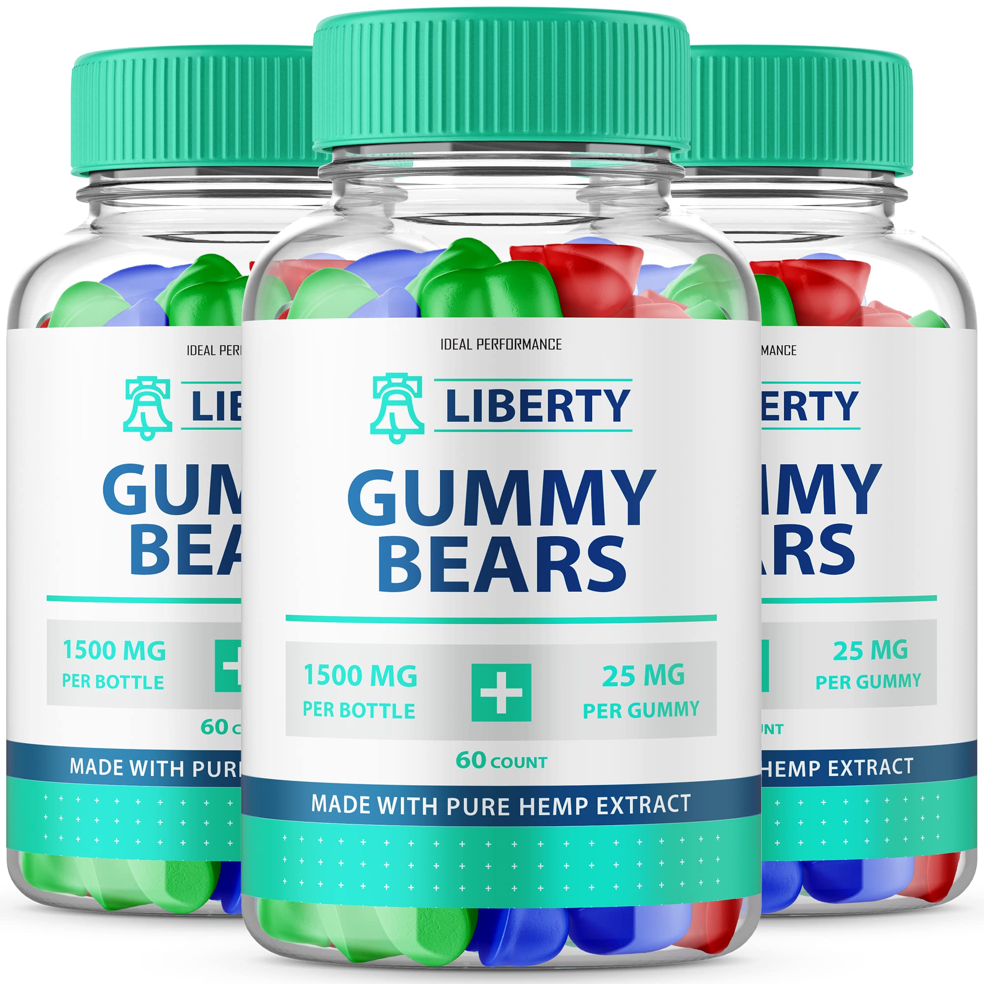 Liberty CBD Gummies (3 Pack) - 180 Count with CBD, CBG, CBC - Relaxation & Stress Relief - Perfect for Daily Wellness & Nighttime Relaxation