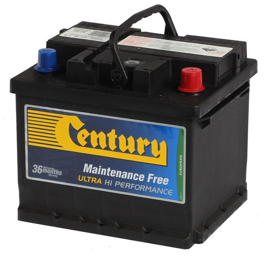 Century DIN44 Car Battery 370CCA - Reliable Power for Cold Weather Starts & Heavy-Duty Vehicles | Perfect for Trucks, SUVs, and Winter Driving