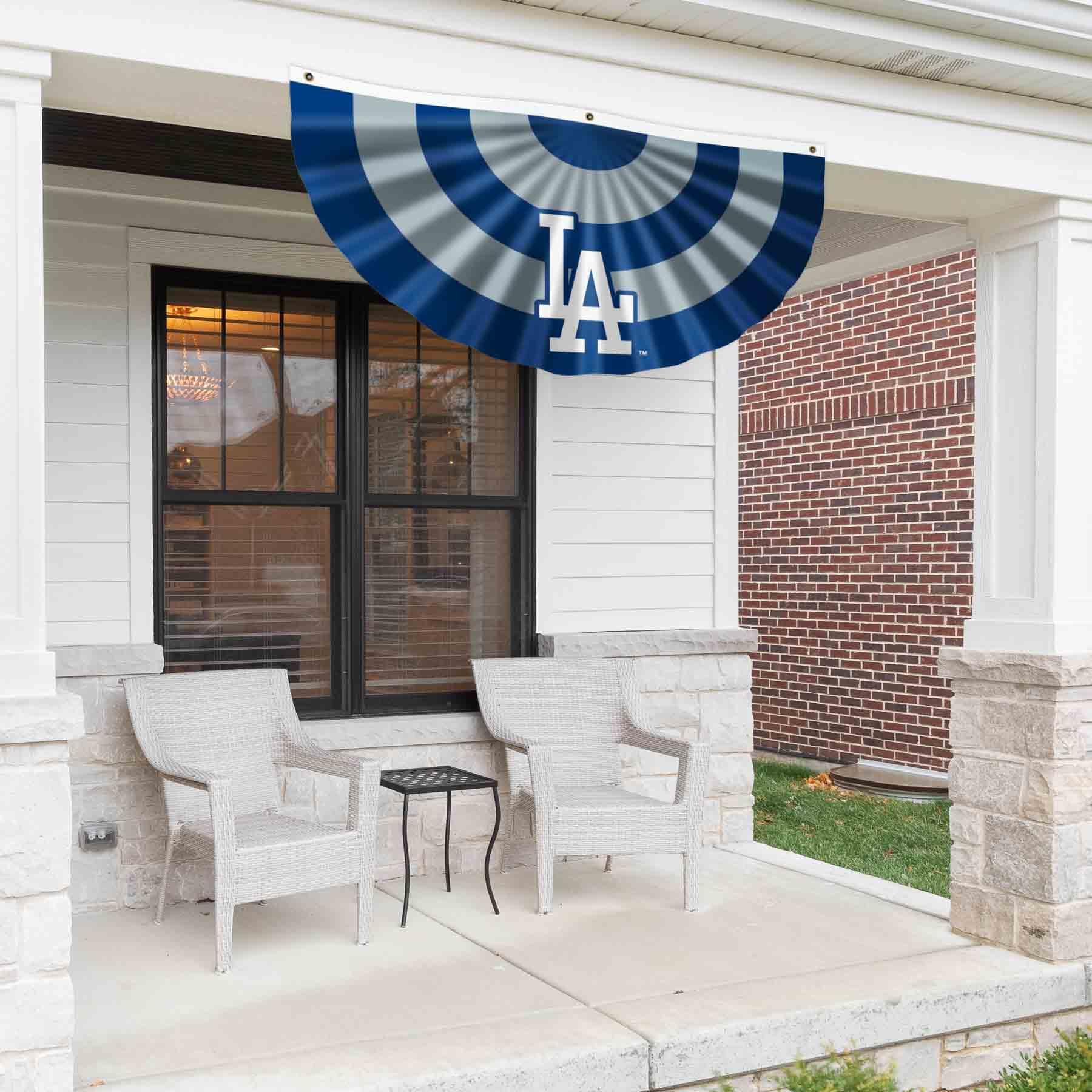 WinCraft Los Angeles Dodgers Bunting Pleated Fan Banners - MLB Team Decor for Baseball Games, Parties & Home Decor