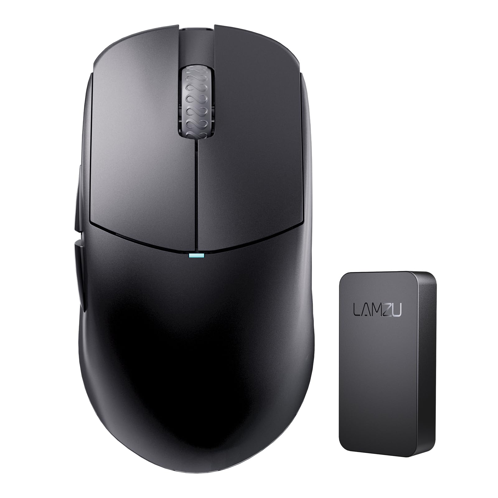 Lamzu Atlantis Mini 4K Wireless Gaming Mouse - Ultra Lightweight 51g, 26000 DPI, Symmetrical Design, Mechanical Switches, Silver TTC Encoder, PAW3395 Sensor, Nordic 52840-4k Dongle - Perfect for FPS, MOBA & Esports Gaming