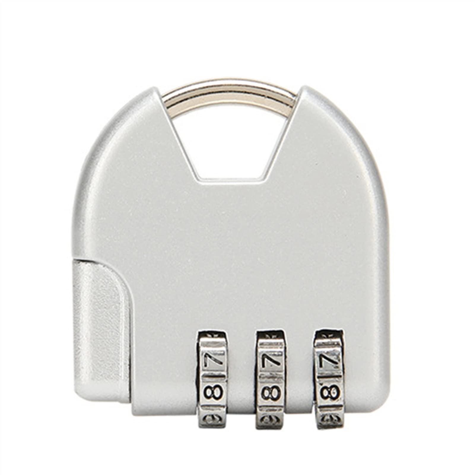 NFEGSIYA 3-Digit Combination Lock - Mini Anti-Theft Luggage Lock with Password Code for Suitcases, Backpacks, Drawers & Storage Boxes - Secure Zipper Lock for Travel, Office & Home Use (White)