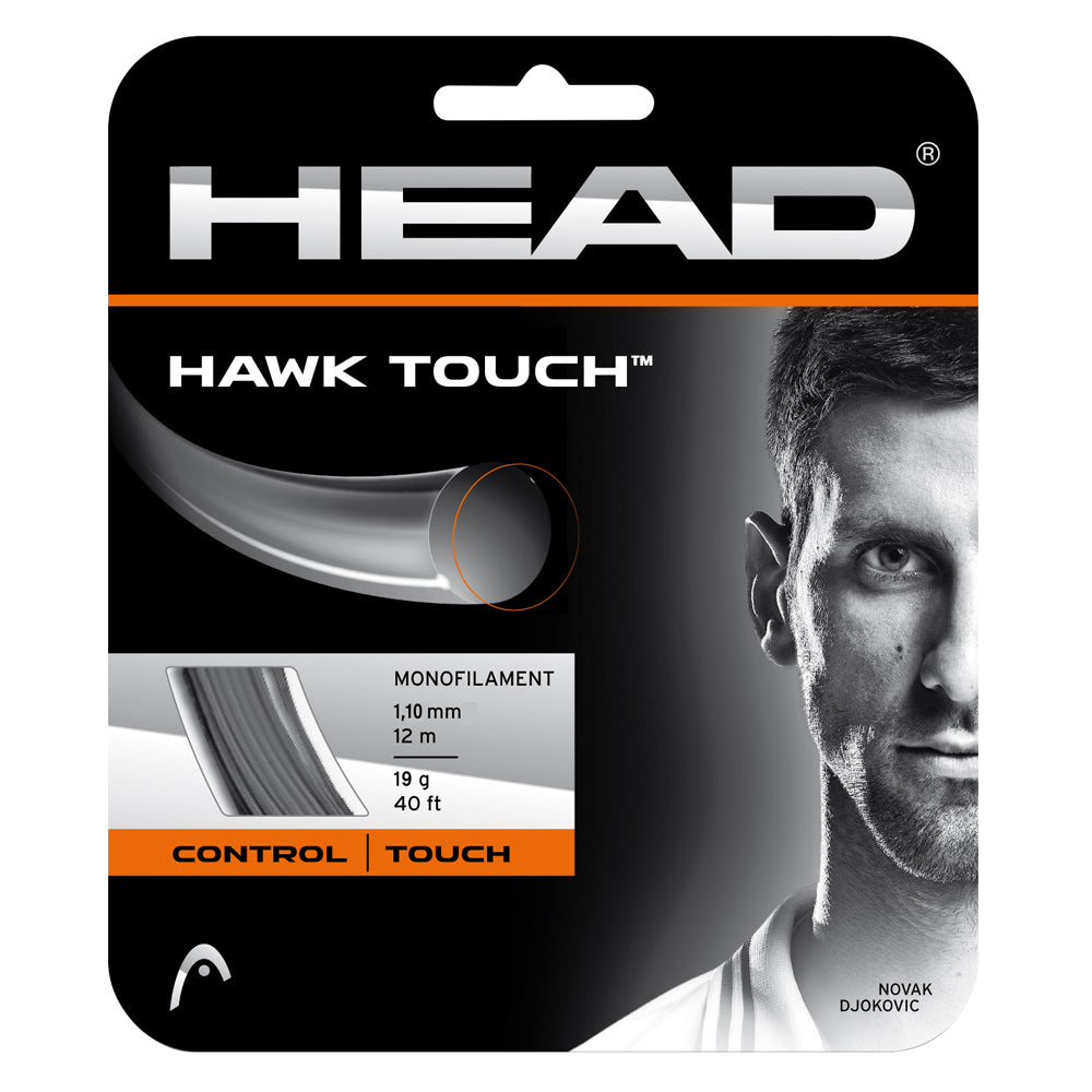 Head Hawk Touch 19/1.15 Tennis String (Anthracite) | Premium Polyester Tennis String for Control & Spin | Perfect for Competitive Play & Tournament Matches