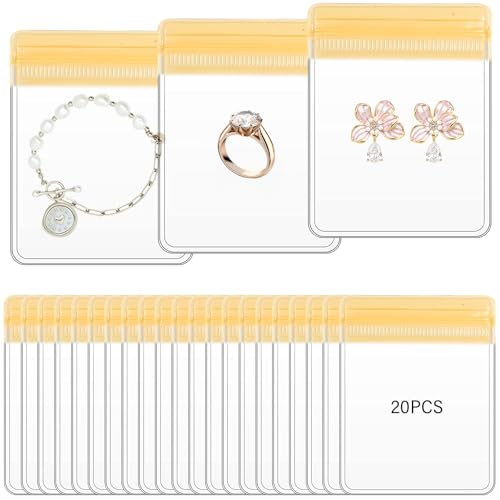 20 PCS Beige Jewelry Bag