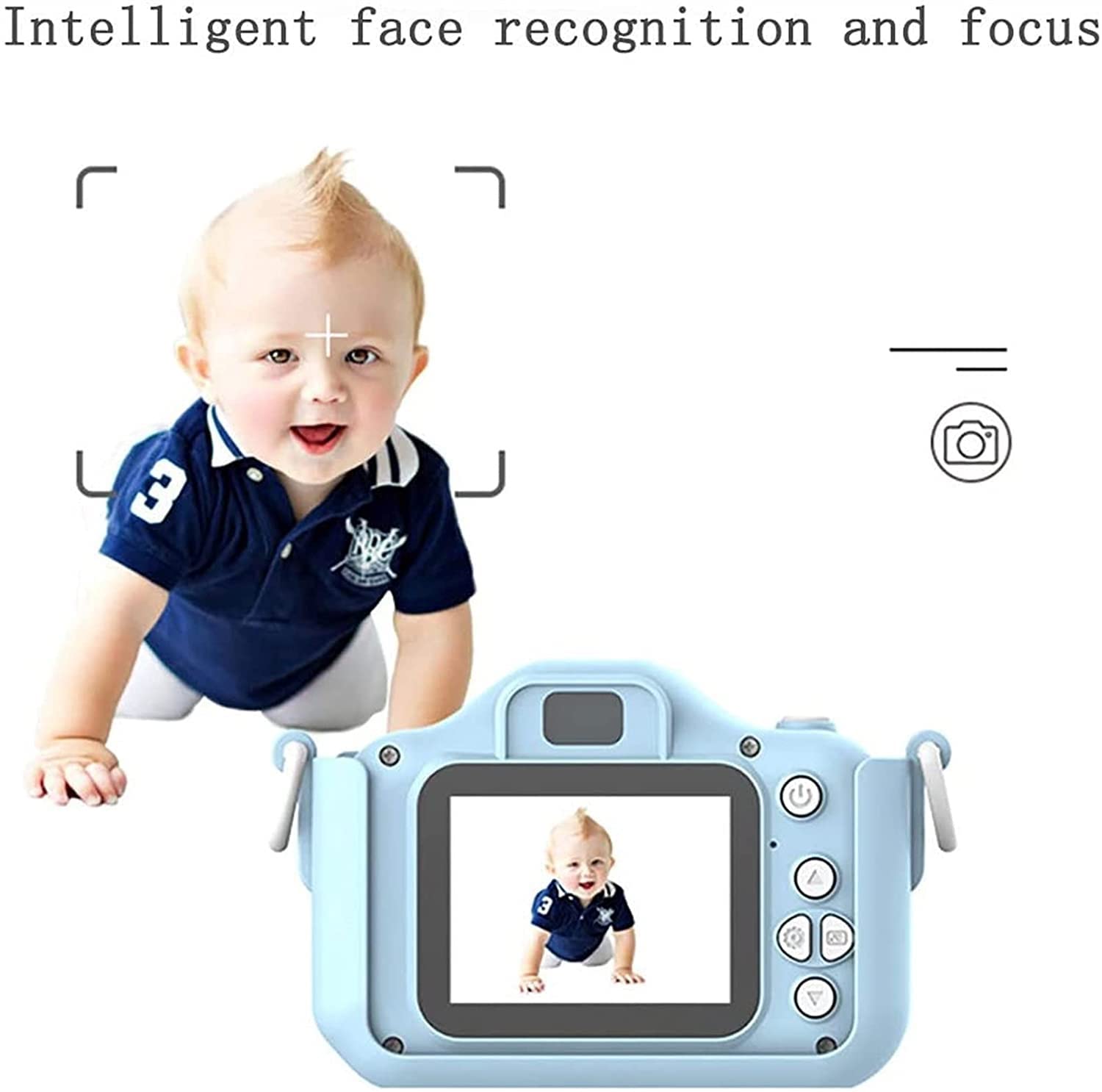 **Kids Digital Camera - 2.0 Inch Screen Selfie Video Camera for Toddlers & Children, Best Birthday Gift Toy for Boys & Girls (Blue) - Perfect for Travel, Parties & Outdoor Adventures**