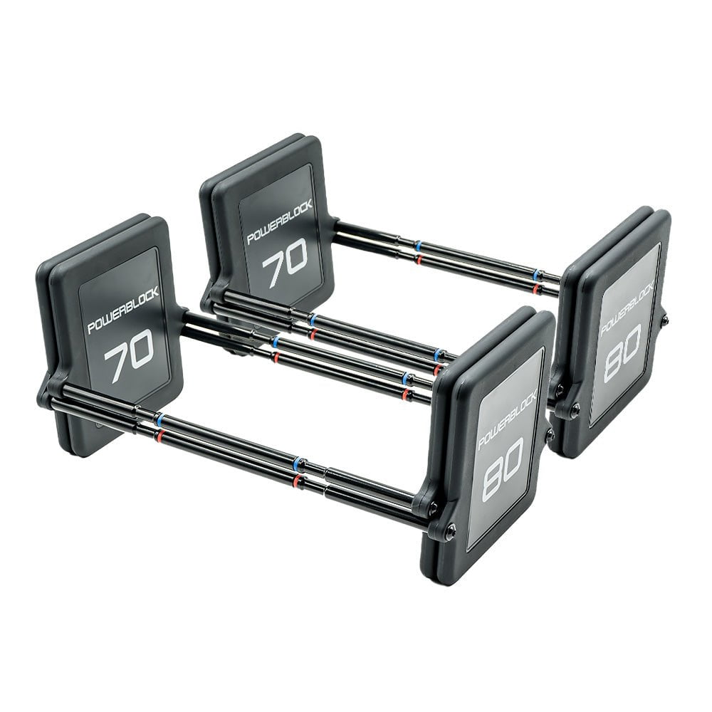 PowerBlock Pro 100 EXP Stage 3 Adjustable Dumbbell Set - Home Gym Strength Training Equipment for Weight Lifting & Fitness Workouts