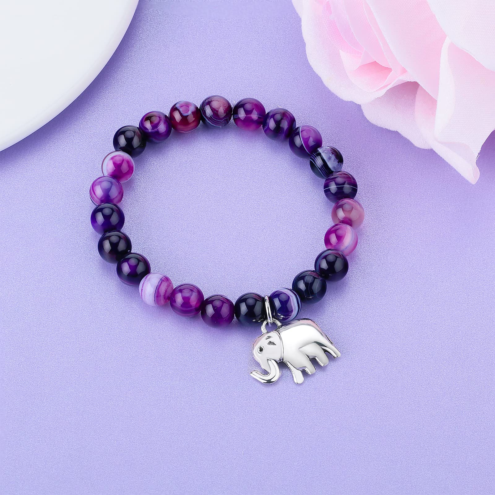 Lucky Elephant Bracelet - Farewell Gift for Women, Coworker, Teacher | Thank You Jewelry for Appreciation & Goodbye