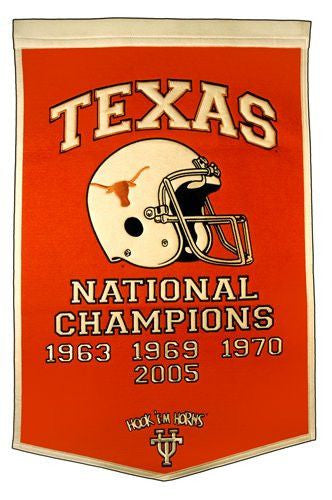 Texas Longhorns Dynasty Banner - Vintage College Football Decor for Game Room, Man Cave, and Sports Fan Gifts - Perfect for Tailgating and Home Decor