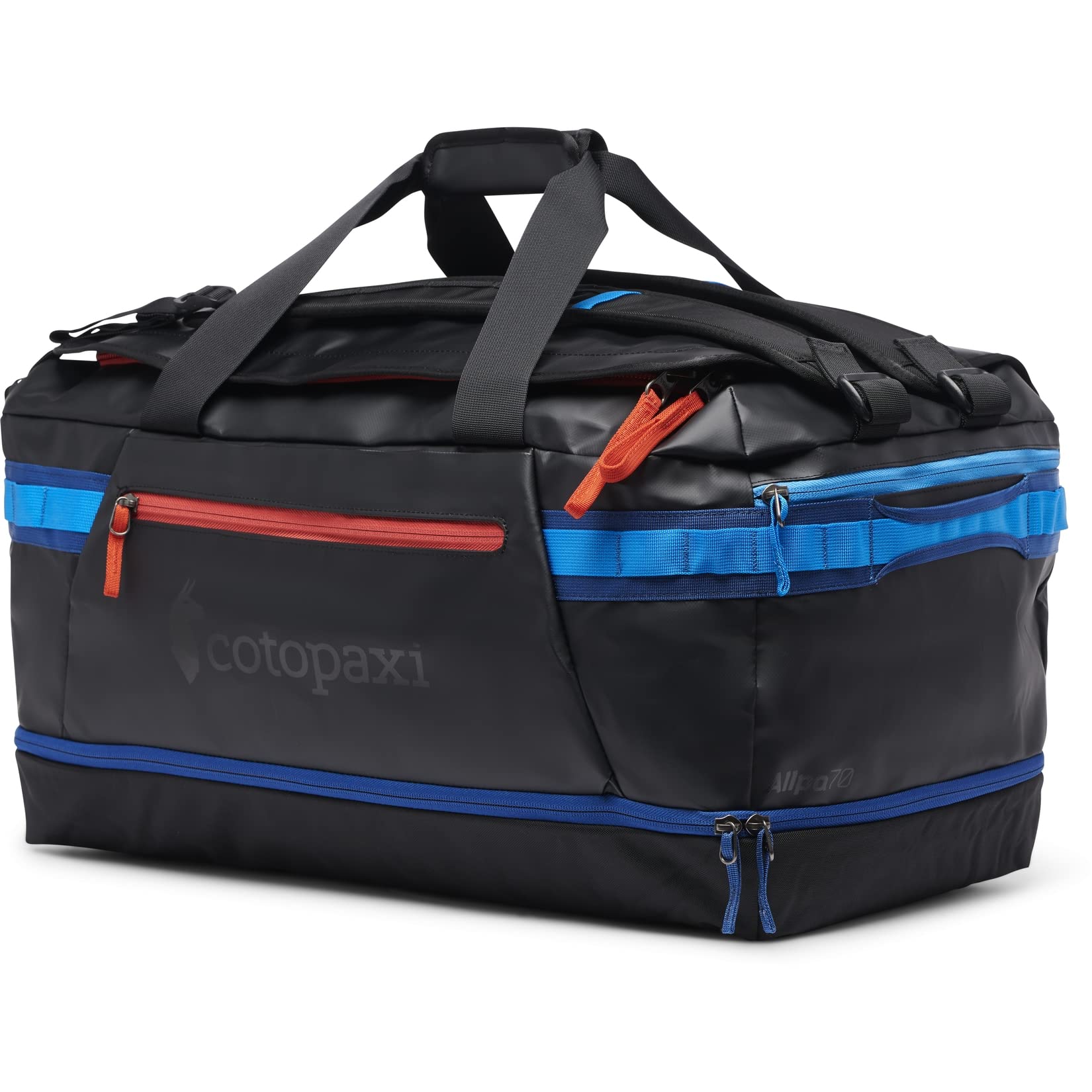 Cotopaxi Allpa 70L Travel Duffel Bag - Waterproof Carry-On Luggage for Adventure Travel, Hiking & Camping - Black