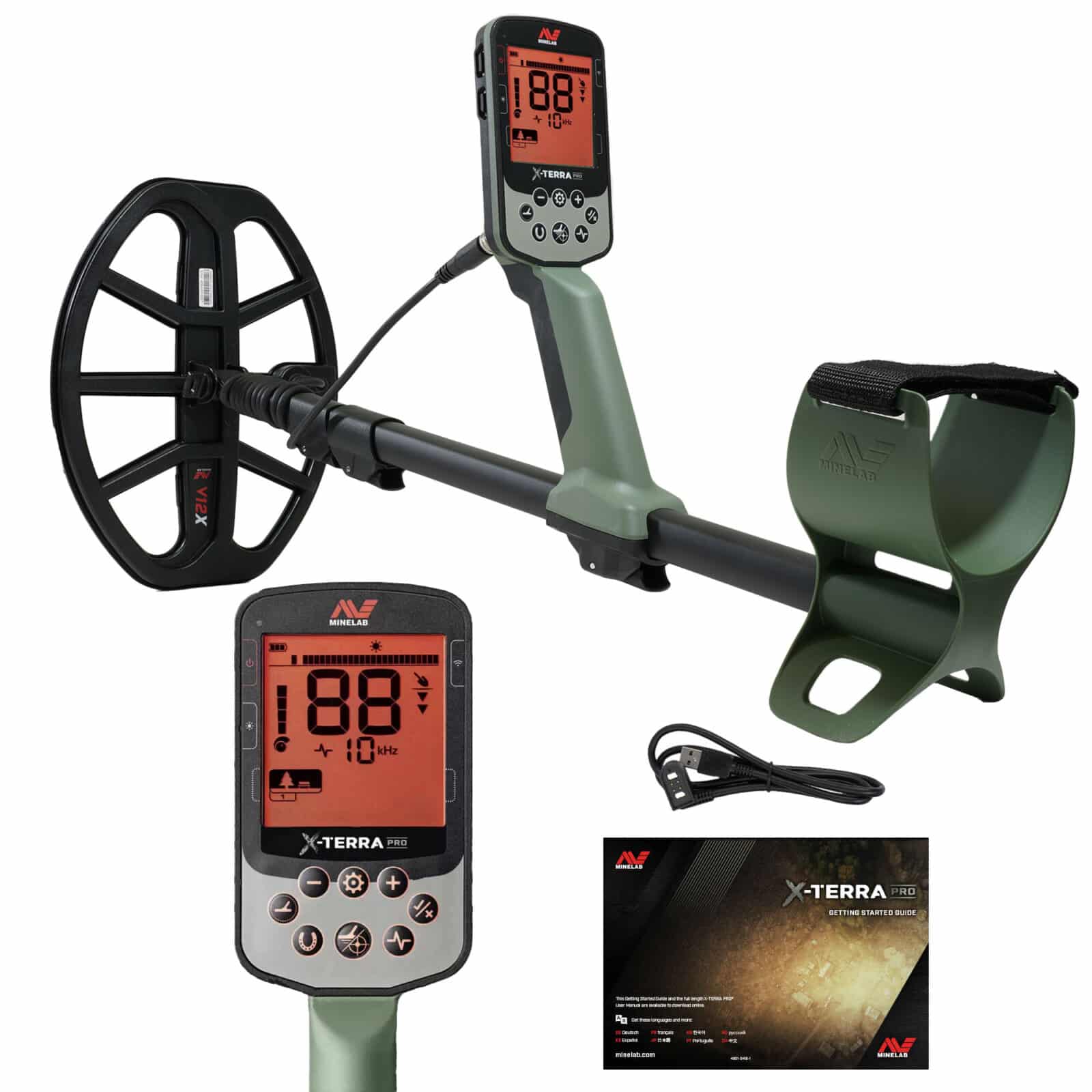 Minelab X TERRA PRO Metal Detector with Pro Find 40 Pinpointer & Carry Bag - Professional Gold & Treasure Hunting for Beach, Park & Outdoor Adventures