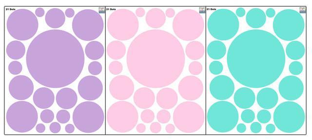 Word Bubble & Dots Wall Decal - Creative Room Mural for Kids Bedroom, Playroom & Classroom Decor - Easy Peel & Stick Wall Art for Home & Office