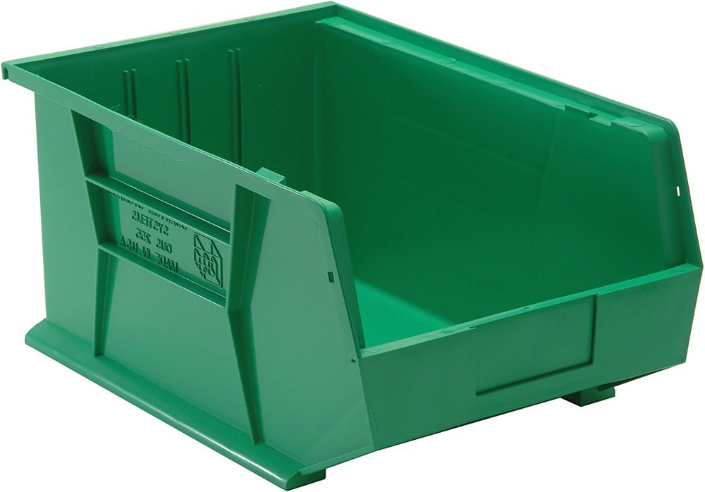 Quantum Storage QUS255 Stack & Hang Bins - 4 Pack for Organizing Tools & Supplies