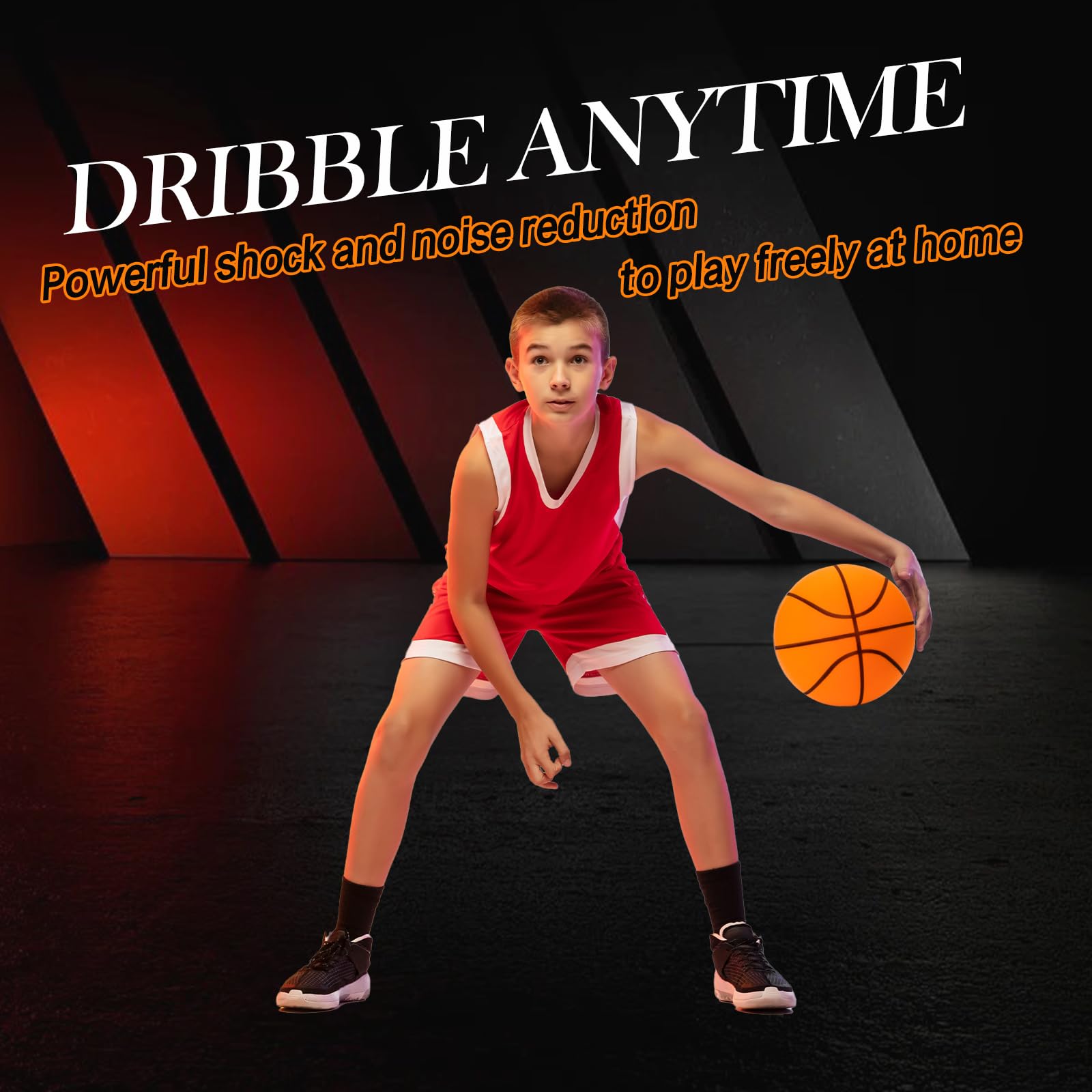 2024 Silent Foam Basketball - No.7 Size Indoor Training Ball for Quiet Dribbling & Bounce - Perfect for Apartment Practice, Late-Night Drills & Noise-Sensitive Areas