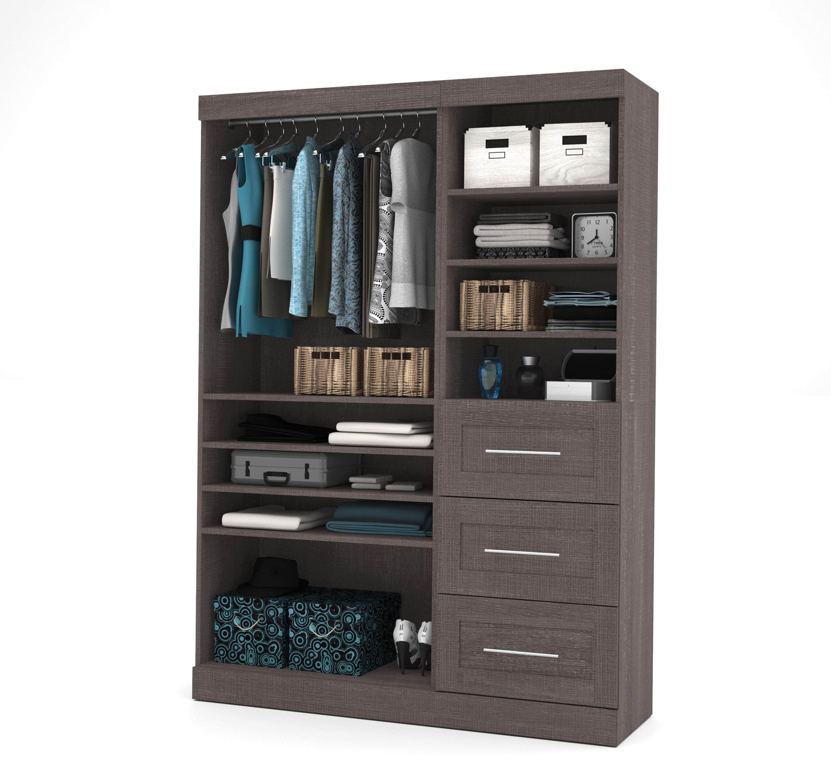 61W Closet Organizer with 7 Color Options - Space Saving Storage Solution for Bedroom, Closet & Wardrobe Organization