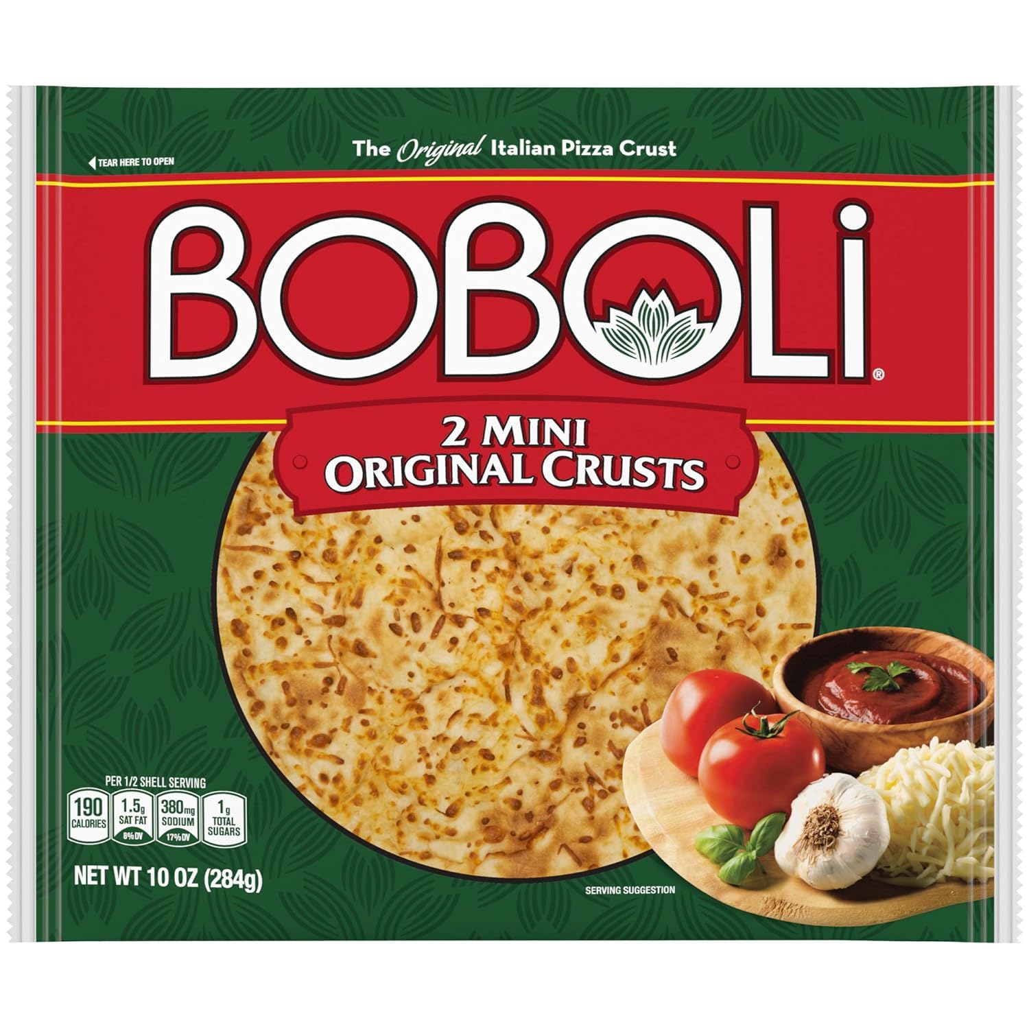 Generic Boboli 8 Inch Twin Pack Pizza Crust (2 Crusts, 10 oz) - Perfect for Personalized Pizza Night | Family Dinners, Parties & Quick Meals | By Snacks and More