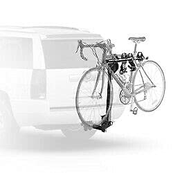 GM Accessories 12499171 Hitch-Mounted 4 Bike Bicycle Carrier Rack for SUV, Truck & Minivan - Heavy Duty Steel Frame for Secure Transport - Perfect for Road Trips, Camping & Outdoor Adventures