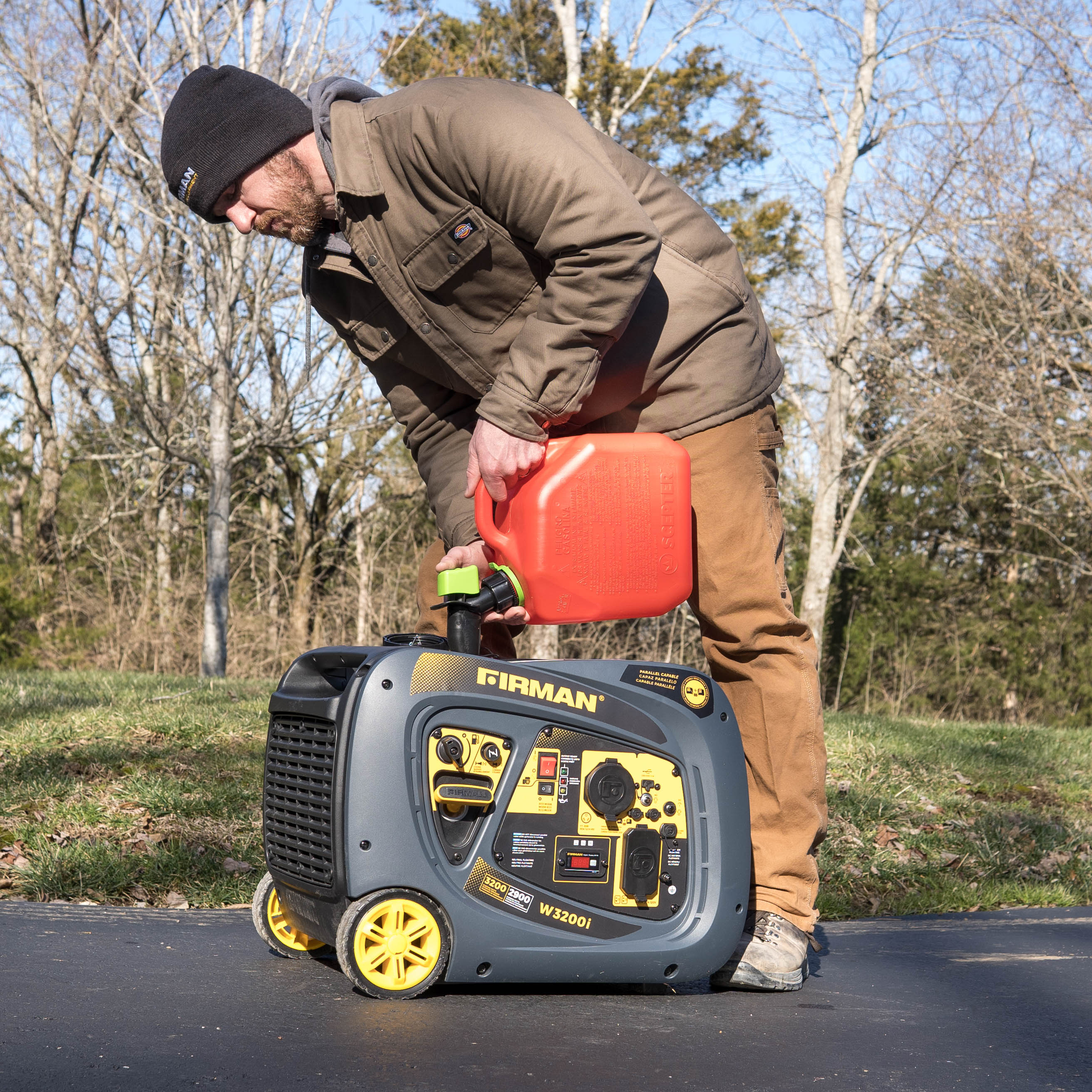 3200W Portable Inverter Generator with Recoil Start - Quiet, Reliable Power for Camping, RV Trips & Emergency Backup